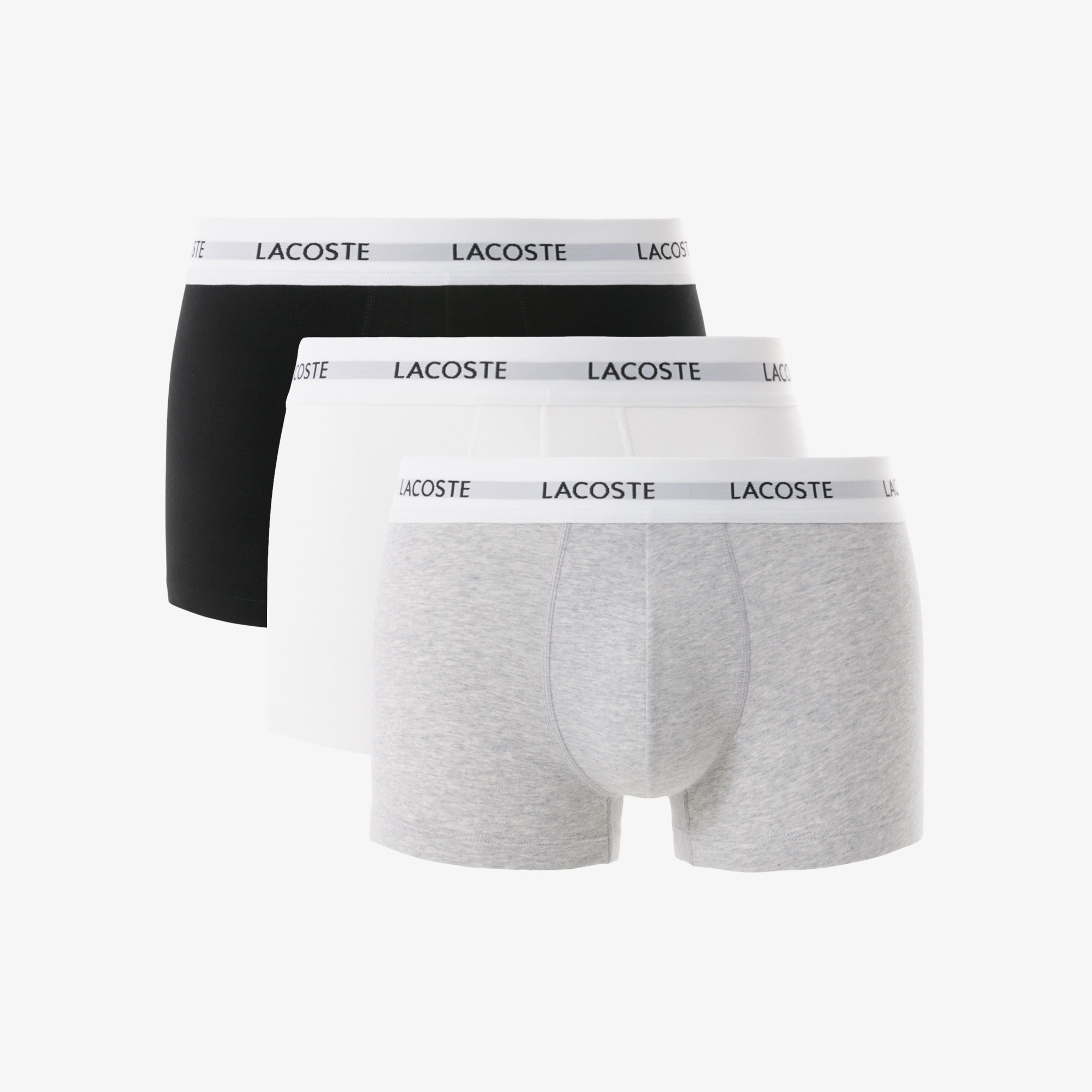 Lacoste Erkek 3'lü Renkli Boxer görsel 5