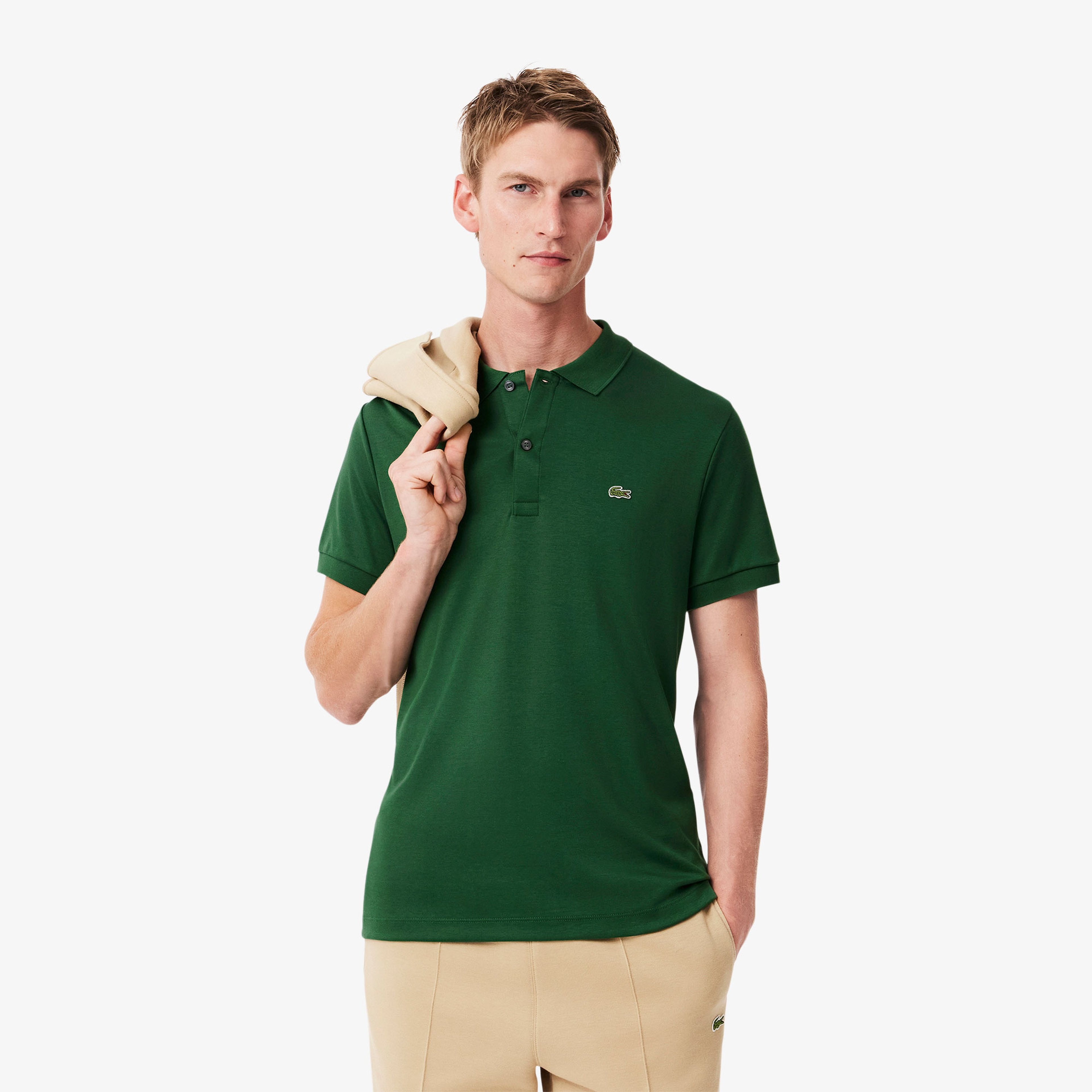 Erkek Regular Fit Yeşil Polo