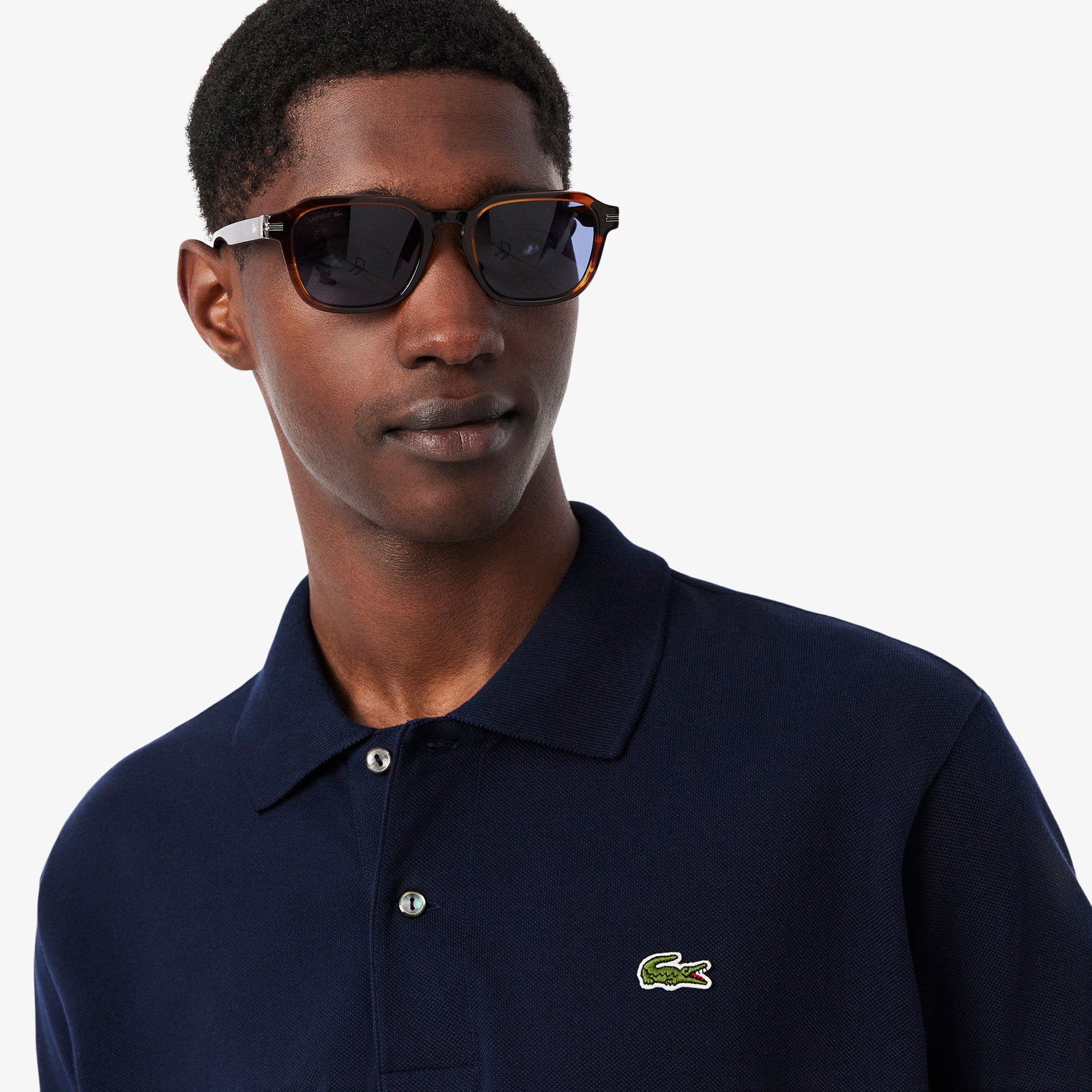 L.12.12 Erkek Classic Fit Lacivert Polo