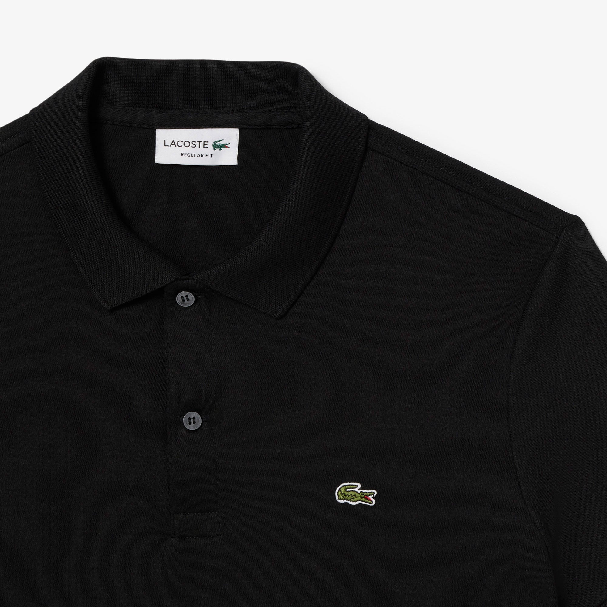 Lacoste Erkek Regular Fit Siyah Polo görsel 7
