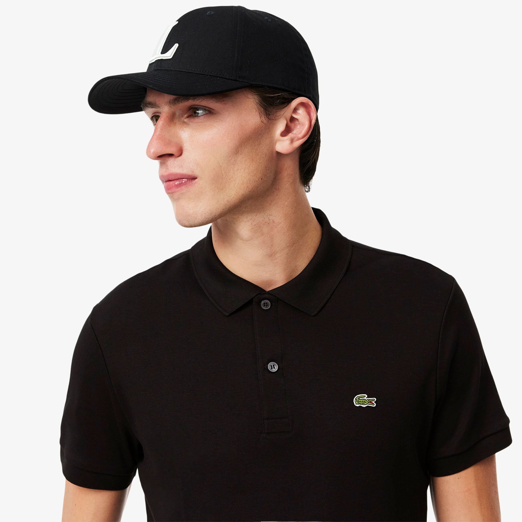 Lacoste Erkek Regular Fit Siyah Polo görsel 2