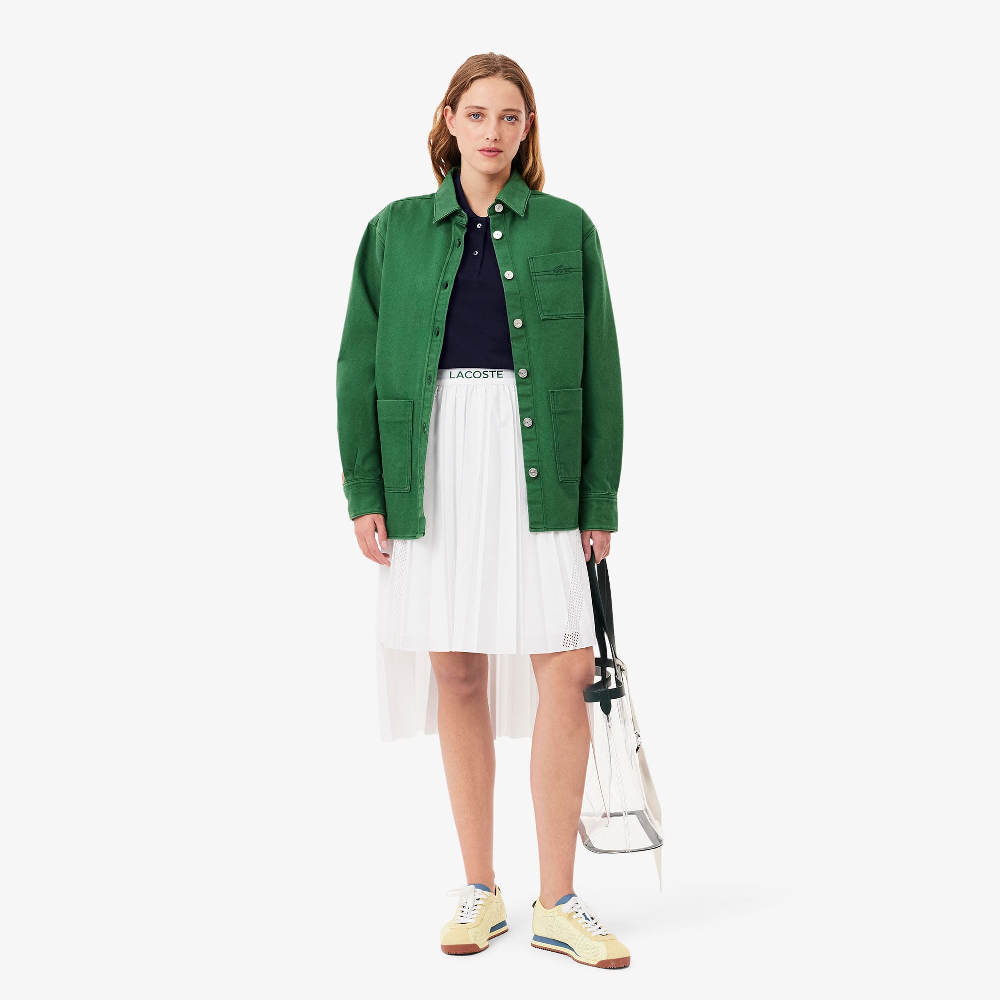 Lacoste Kadın Regular Fit Lacivert Polo görsel 5