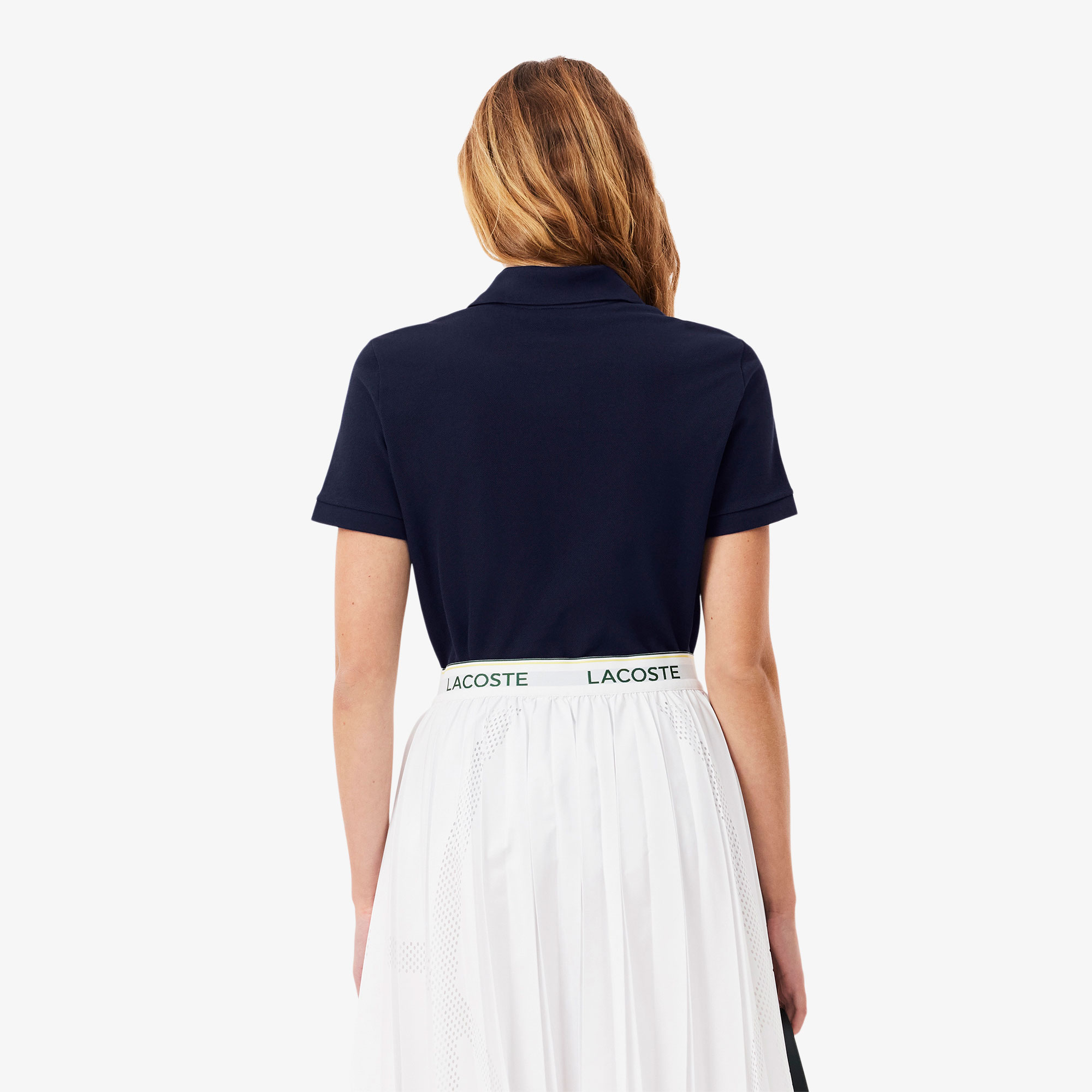 Lacoste Kadın Regular Fit Lacivert Polo görsel 3