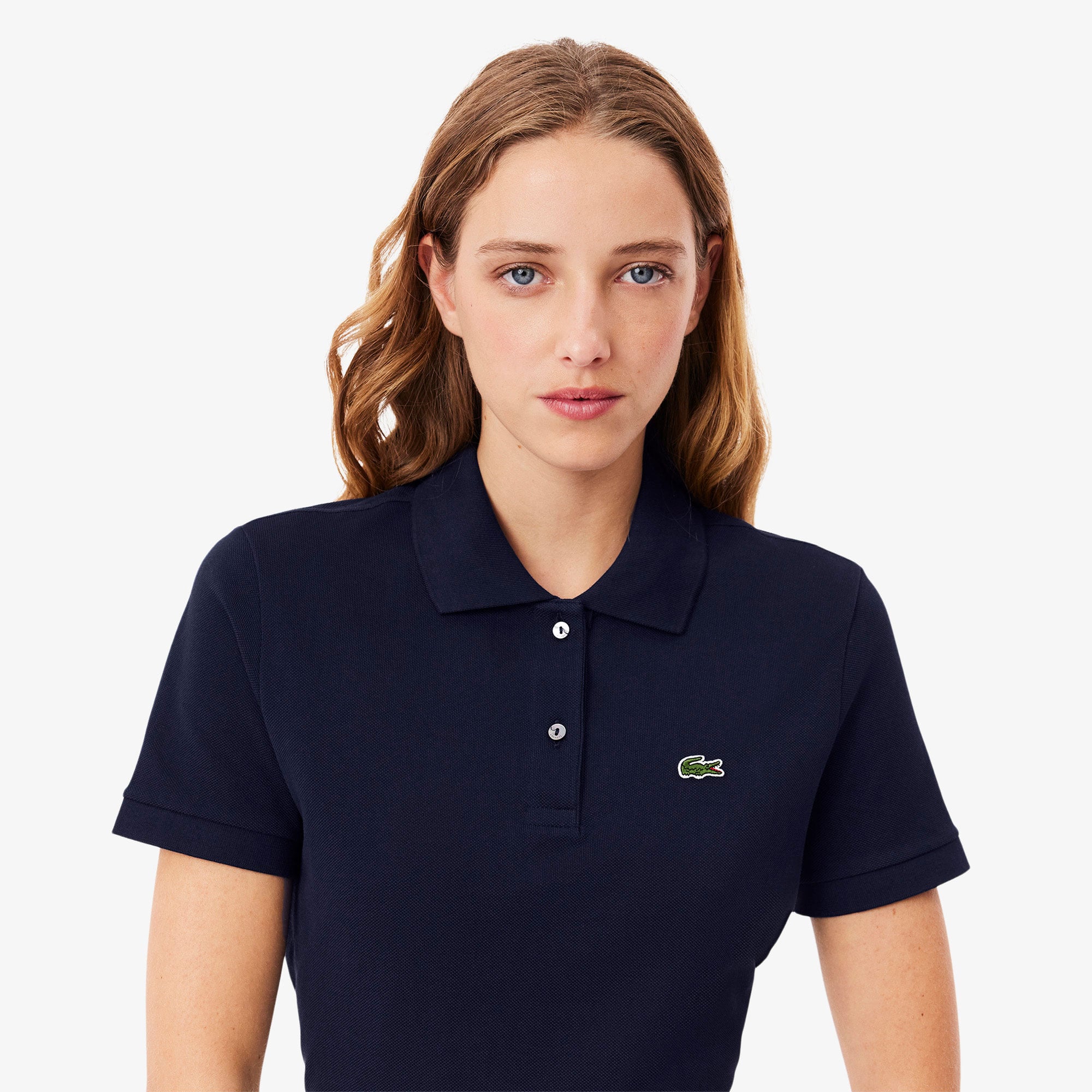 Lacoste Kadın Regular Fit Lacivert Polo görsel 2