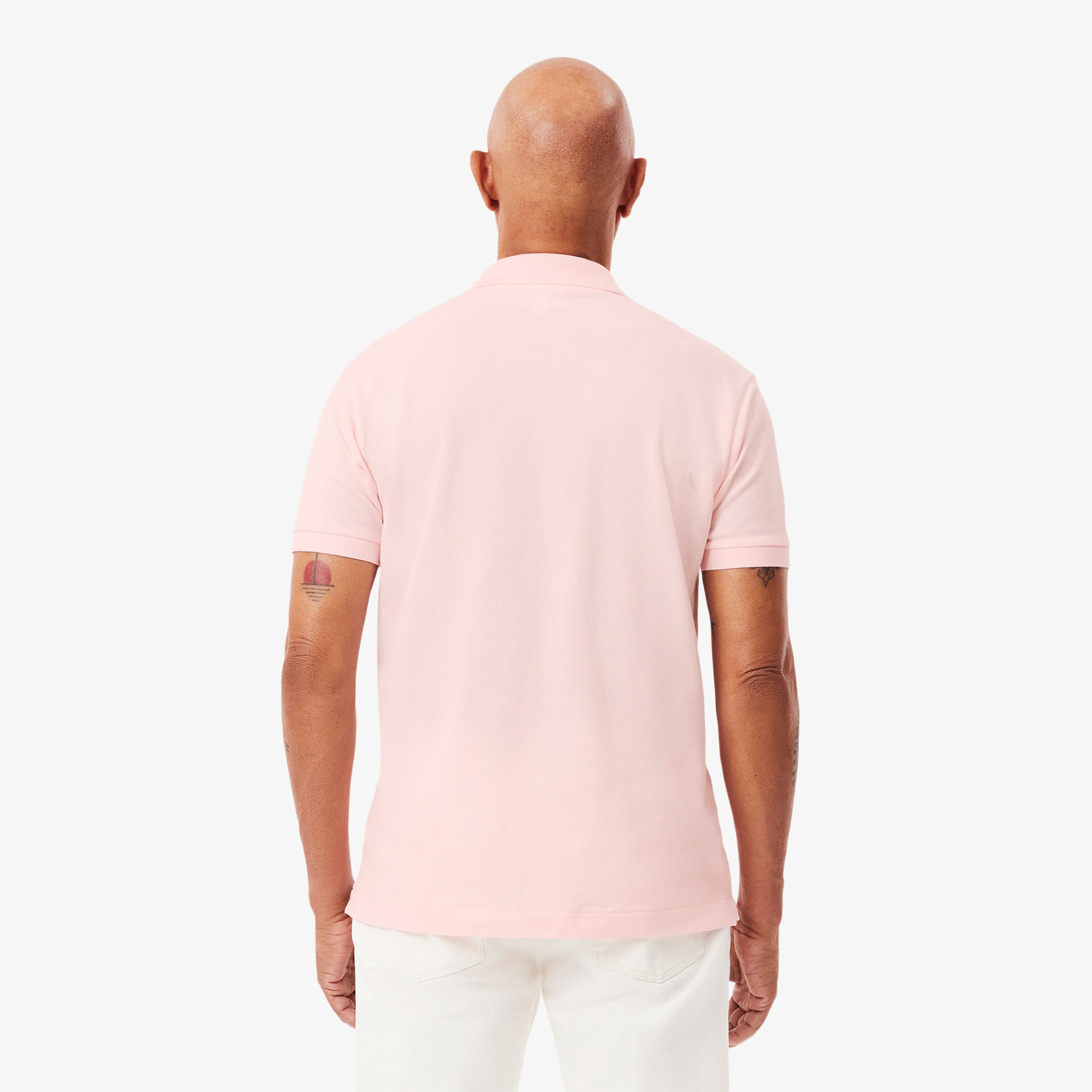 L.12.12 Erkek Classic Fit Açık Pembe Polo