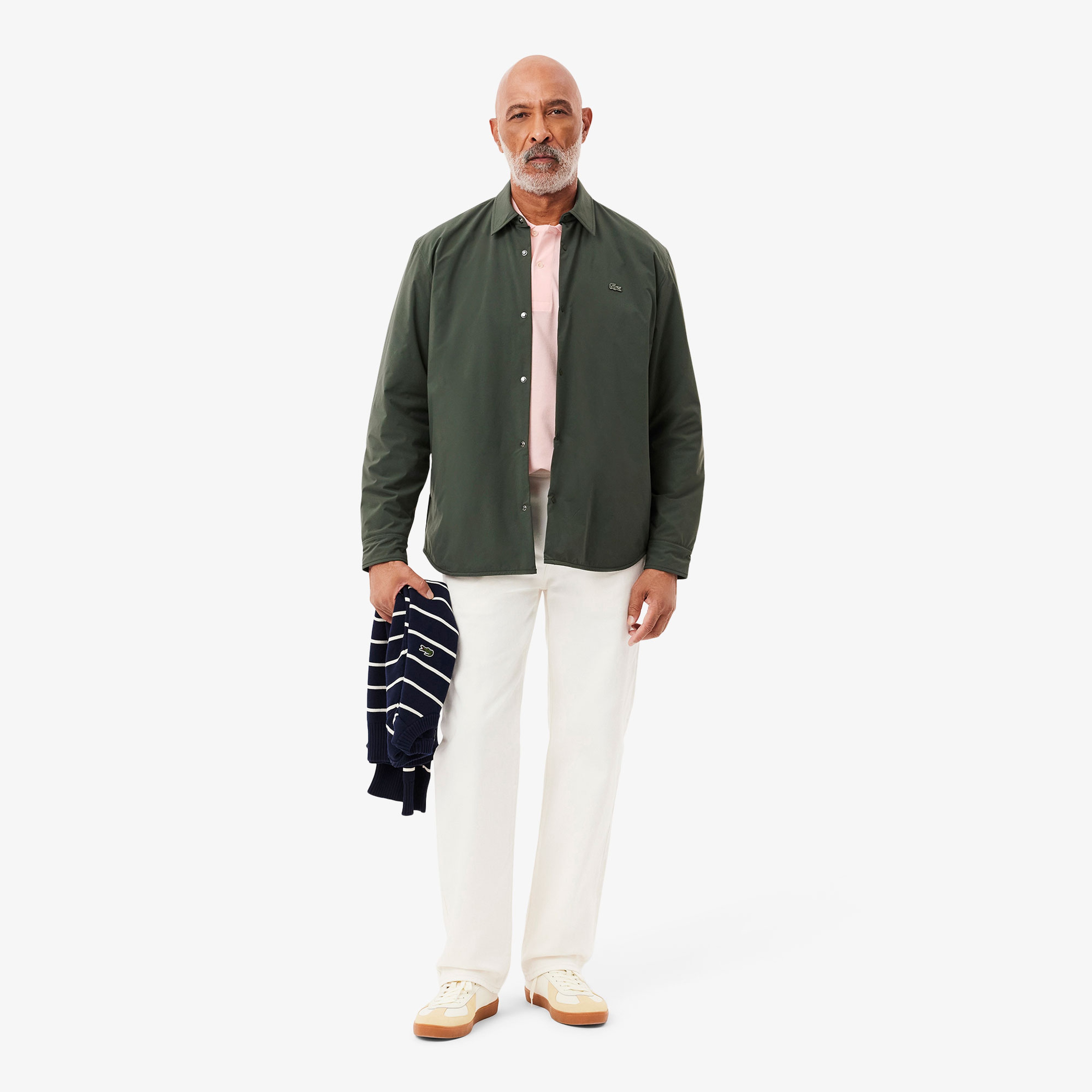 L.12.12 Erkek Classic Fit Açık Pembe Polo