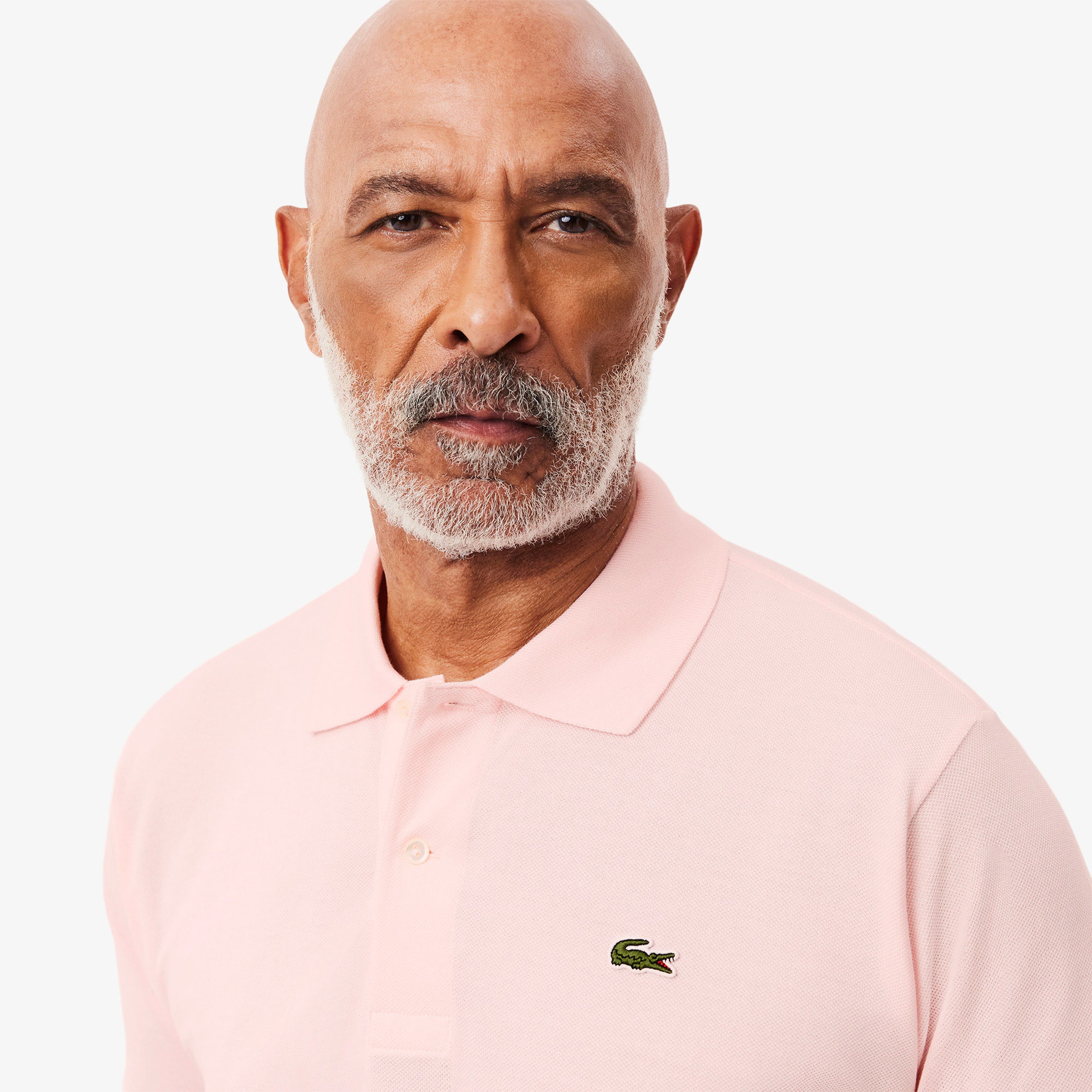 L.12.12 Erkek Classic Fit Açık Pembe Polo