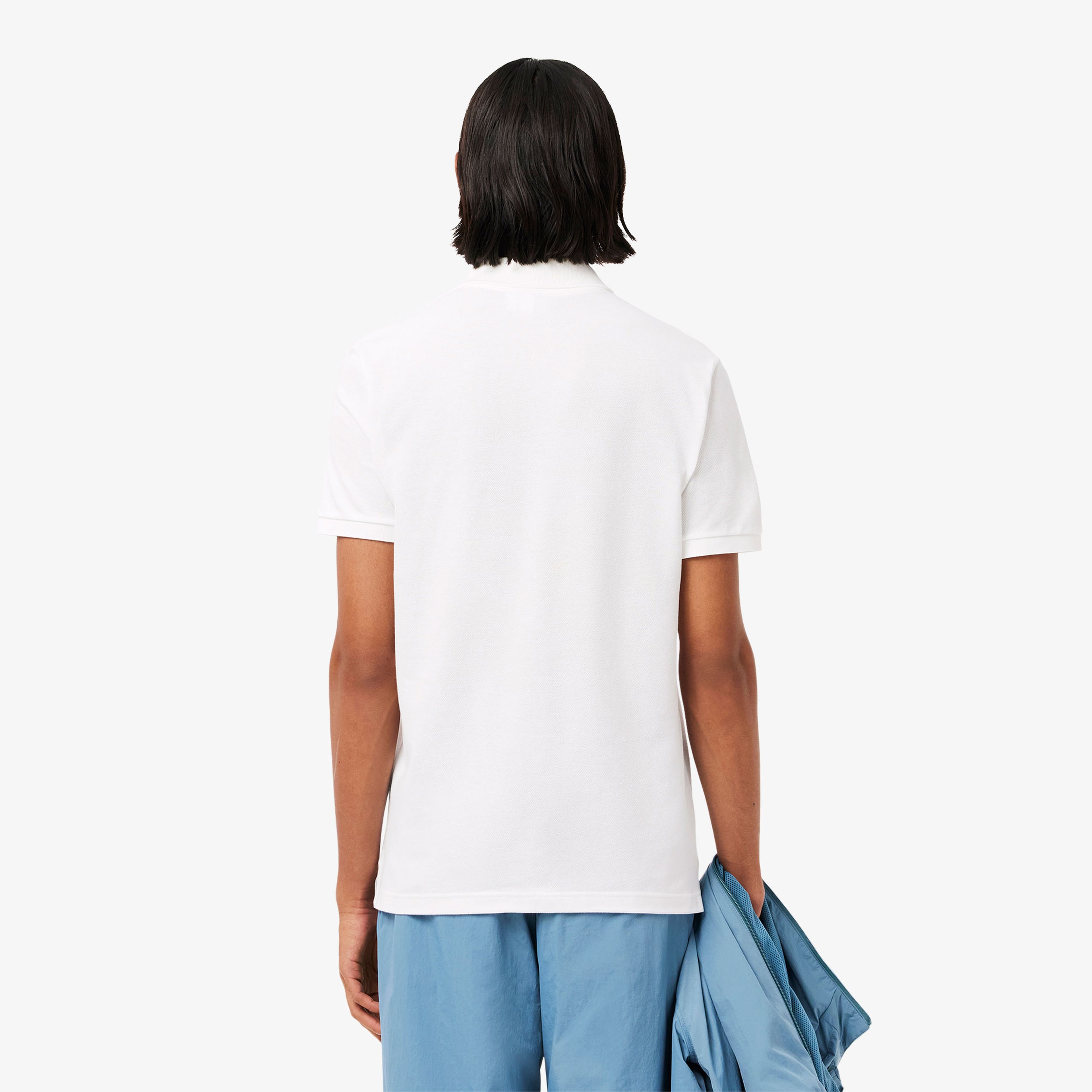 L.12.12 Erkek Slim Fit Beyaz Polo