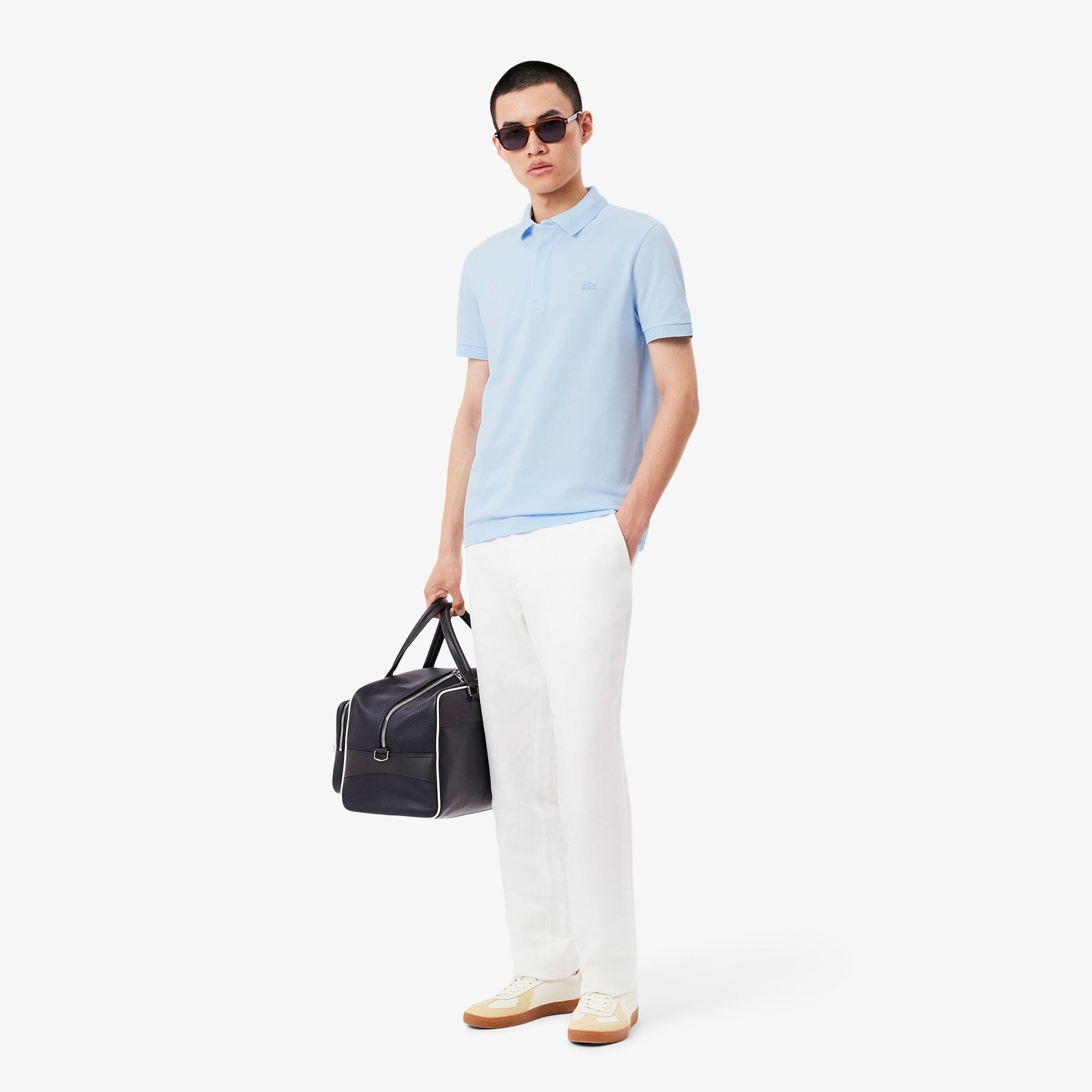 Erkek Regular Fit Açık Mavi Paris Polo