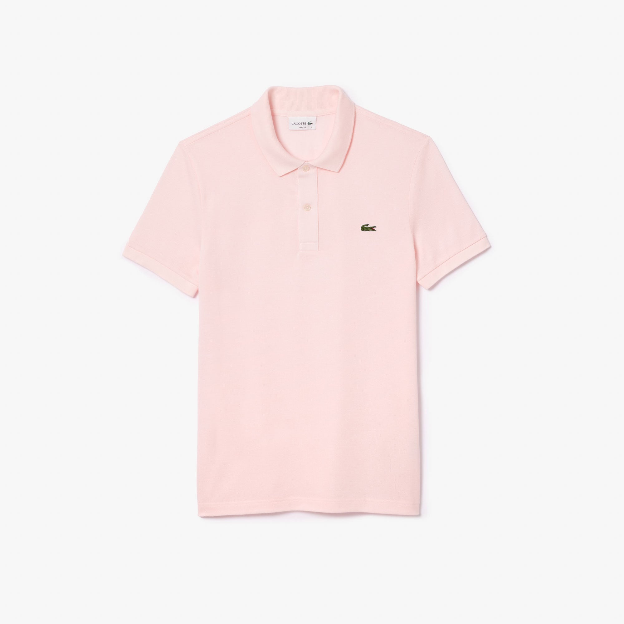 L.12.12 Erkek Slim Fit Açık Pembe Polo