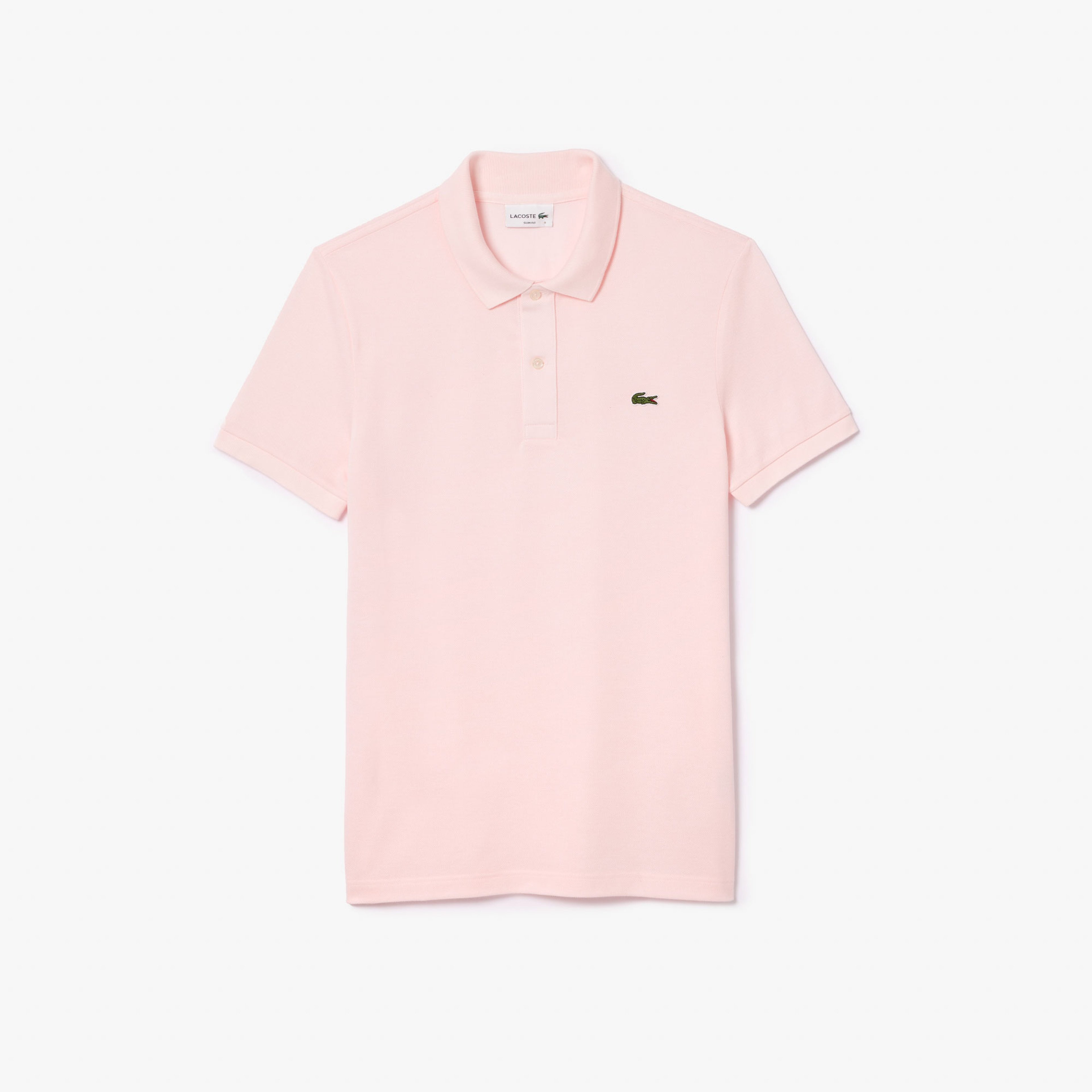 L.12.12 Erkek Slim Fit Açık Pembe Polo