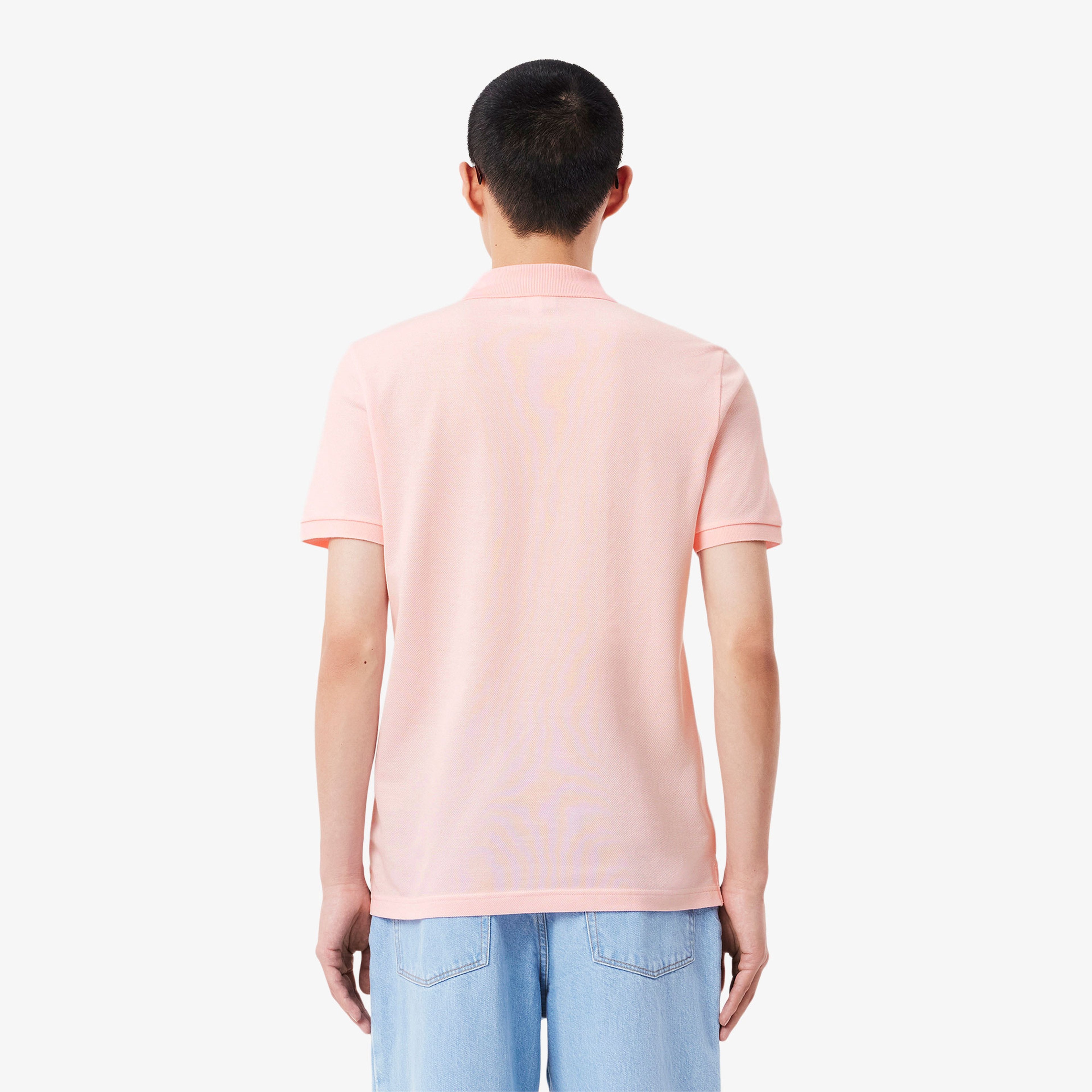 L.12.12 Erkek Slim Fit Açık Pembe Polo