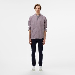 Lacoste Erkek Regular Fit Kareli Kırmızı Gömlek Kırmızı