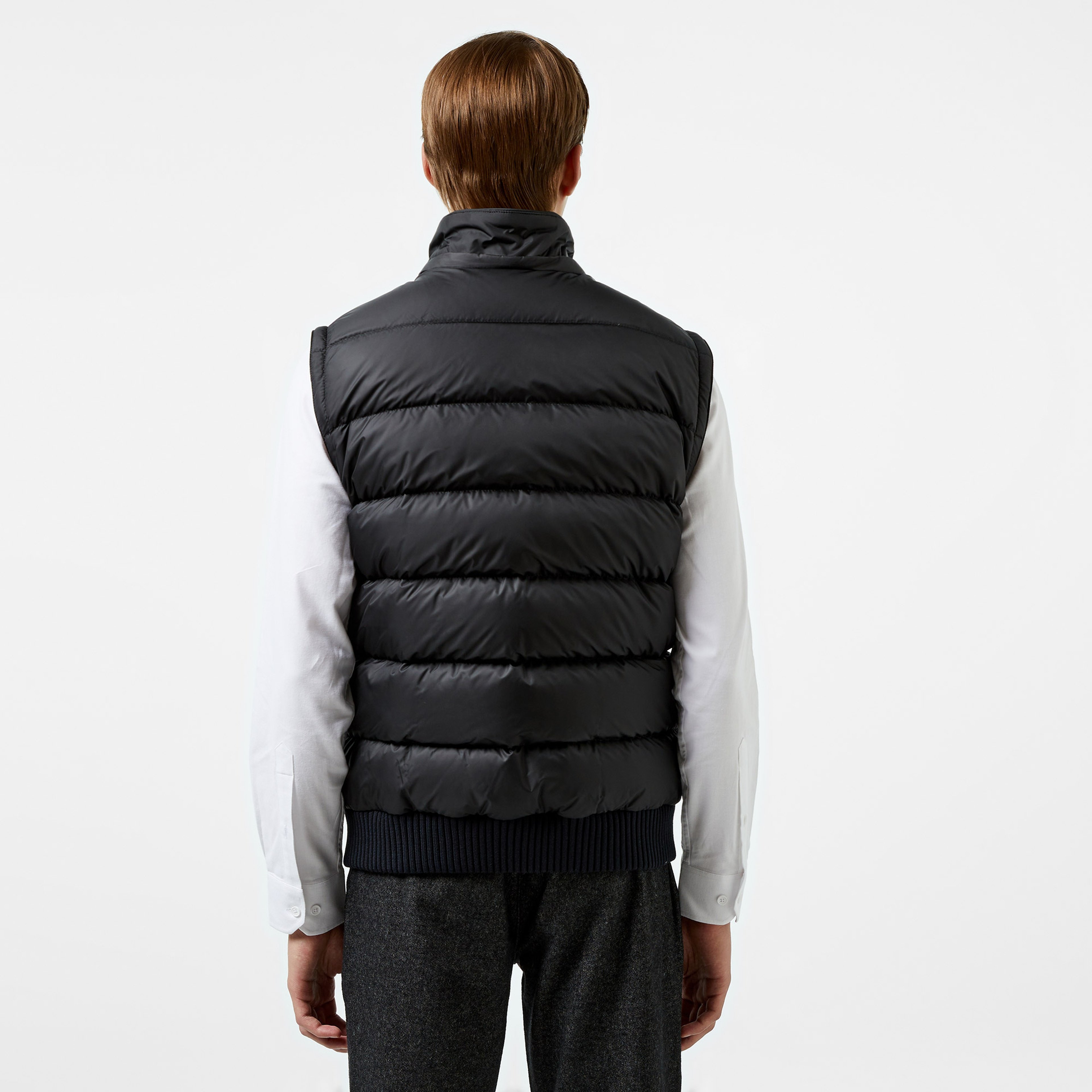 Erkek Slim Fit Kapüşonlu Siyah Mont
