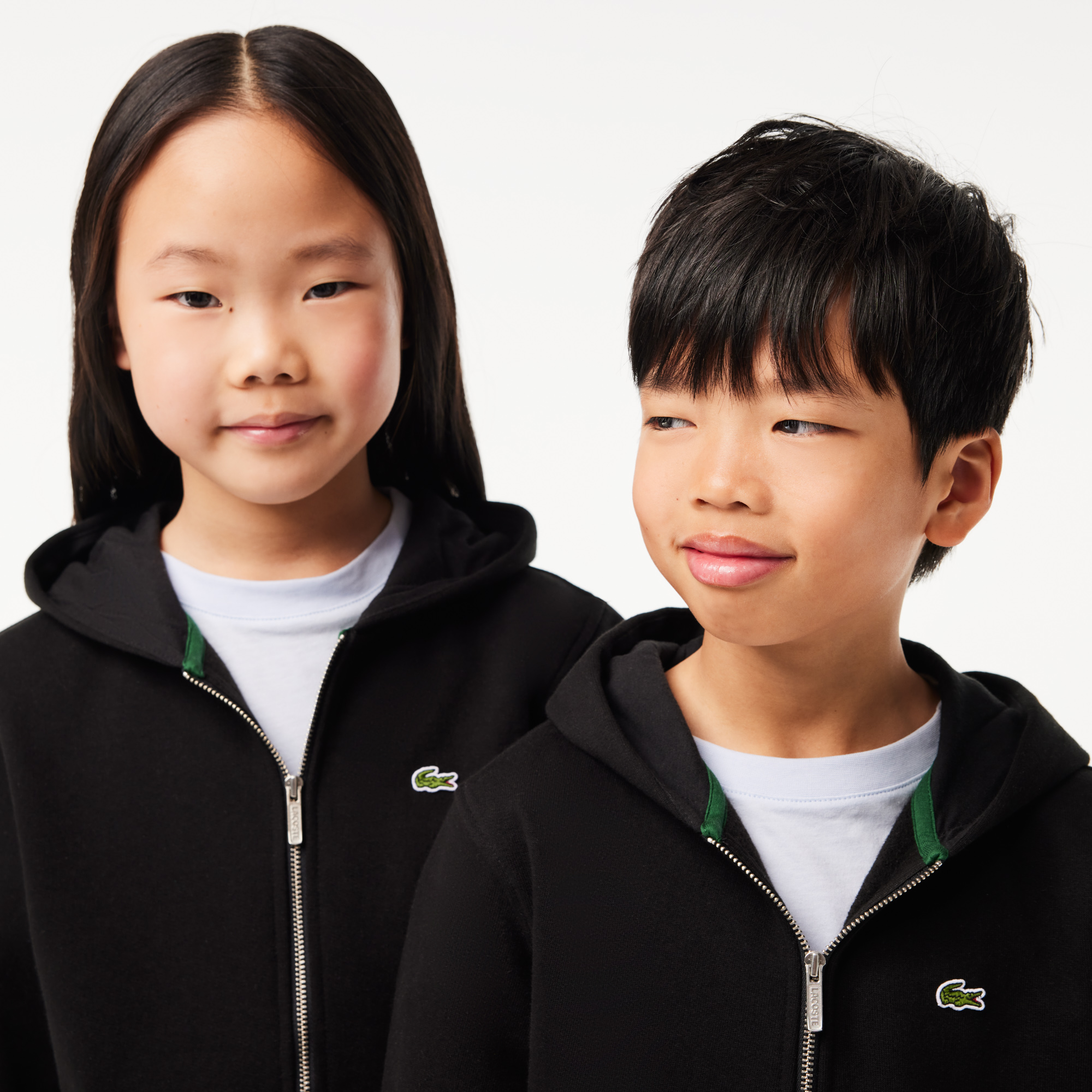 Lacoste Çocuk Kapüşonlu Siyah Sweatshirt görsel 2