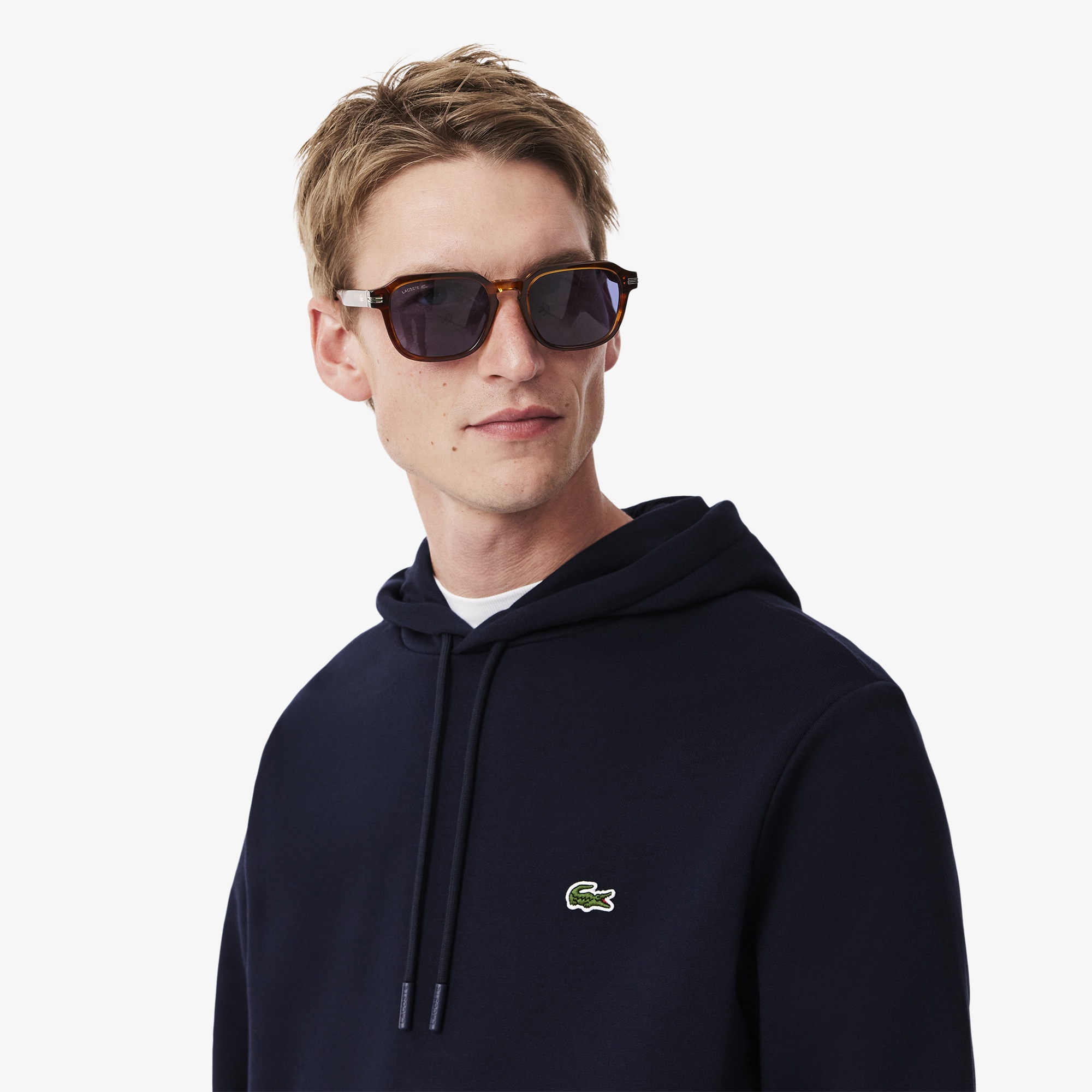 Lacoste Erkek Classic Fit Kapüşonlu Lacivert Sweatshirt