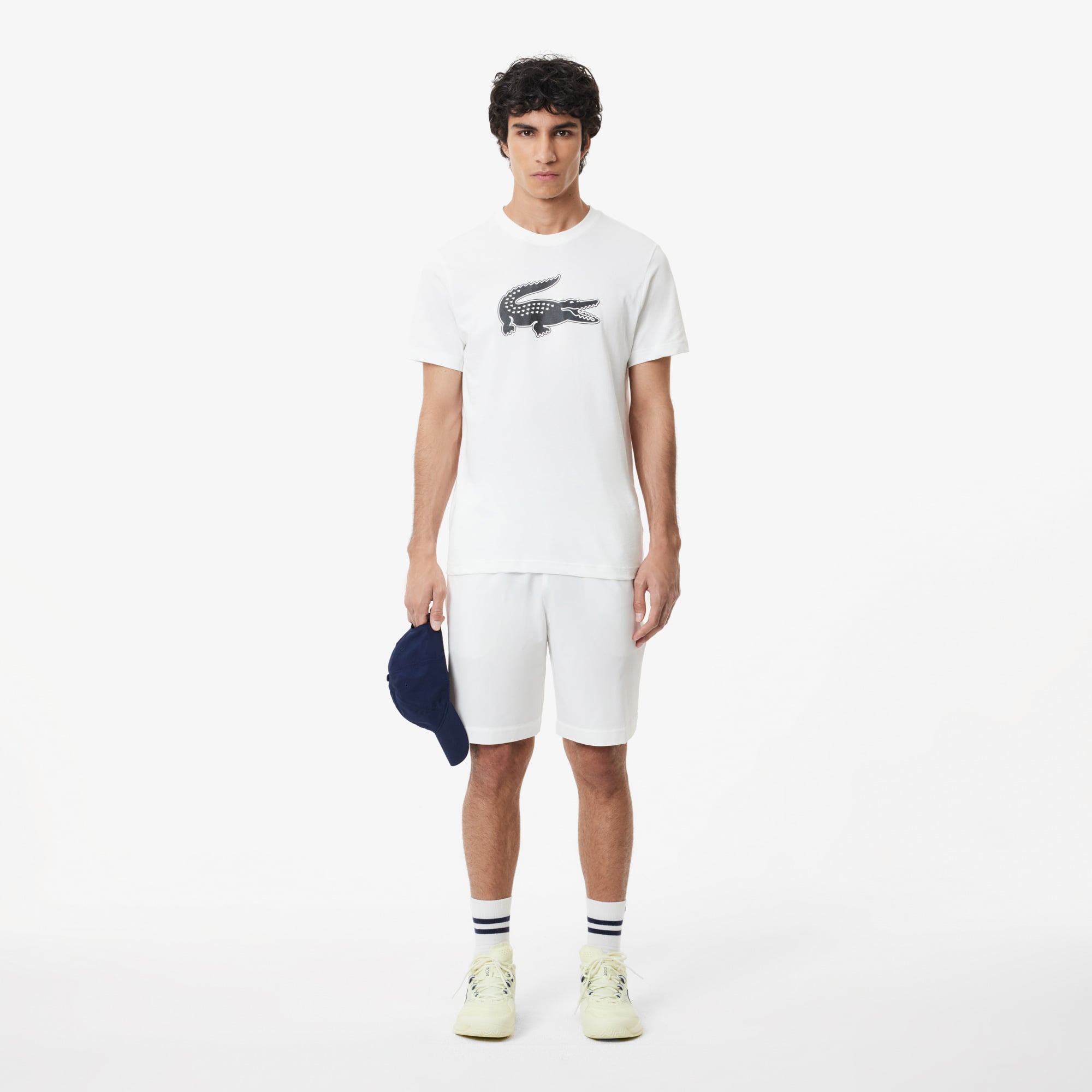 Lacoste Erkek Regular Fit Beyaz Şort görsel 3