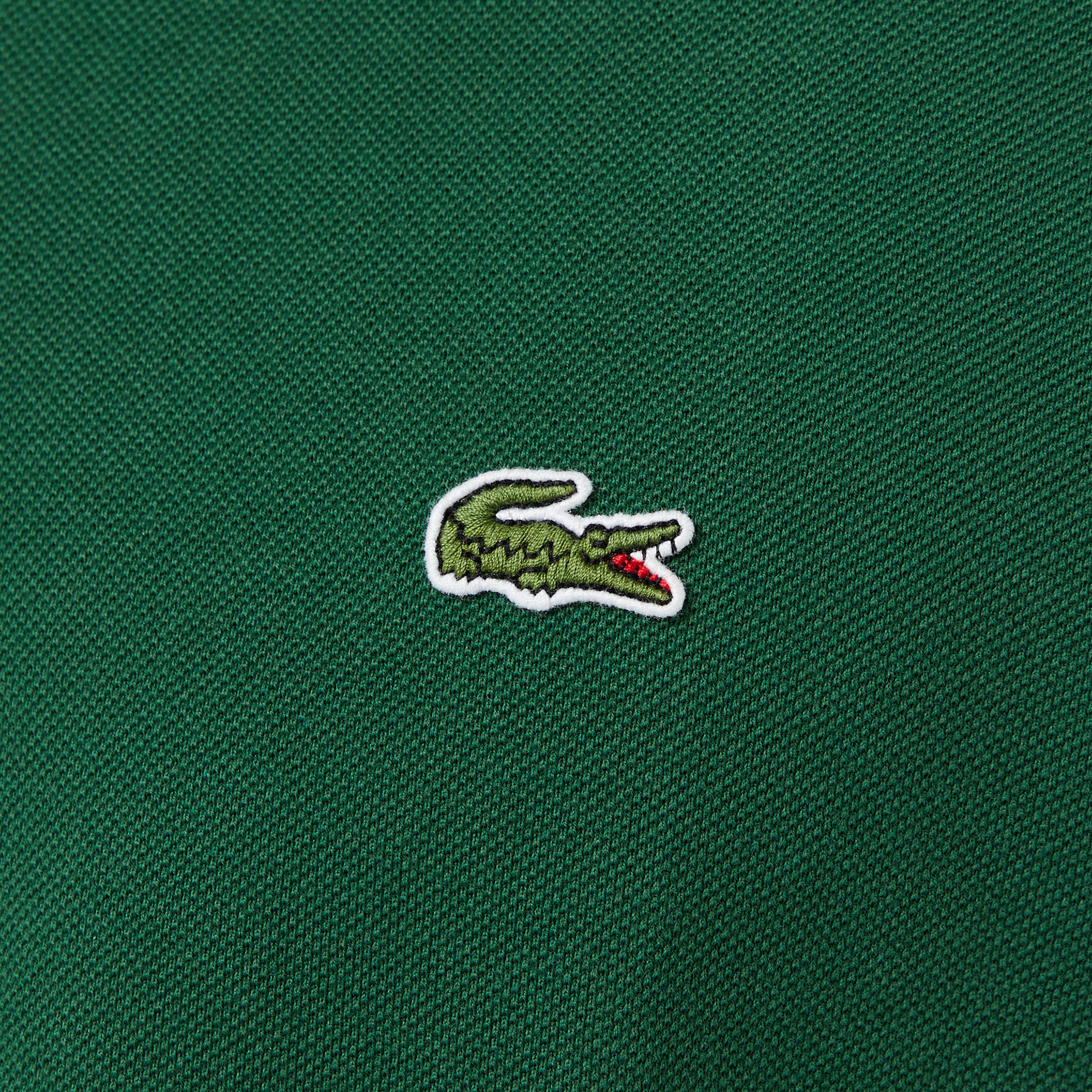 L.12.12 Erkek Slim Fit Uzun Kollu Yeşil Polo