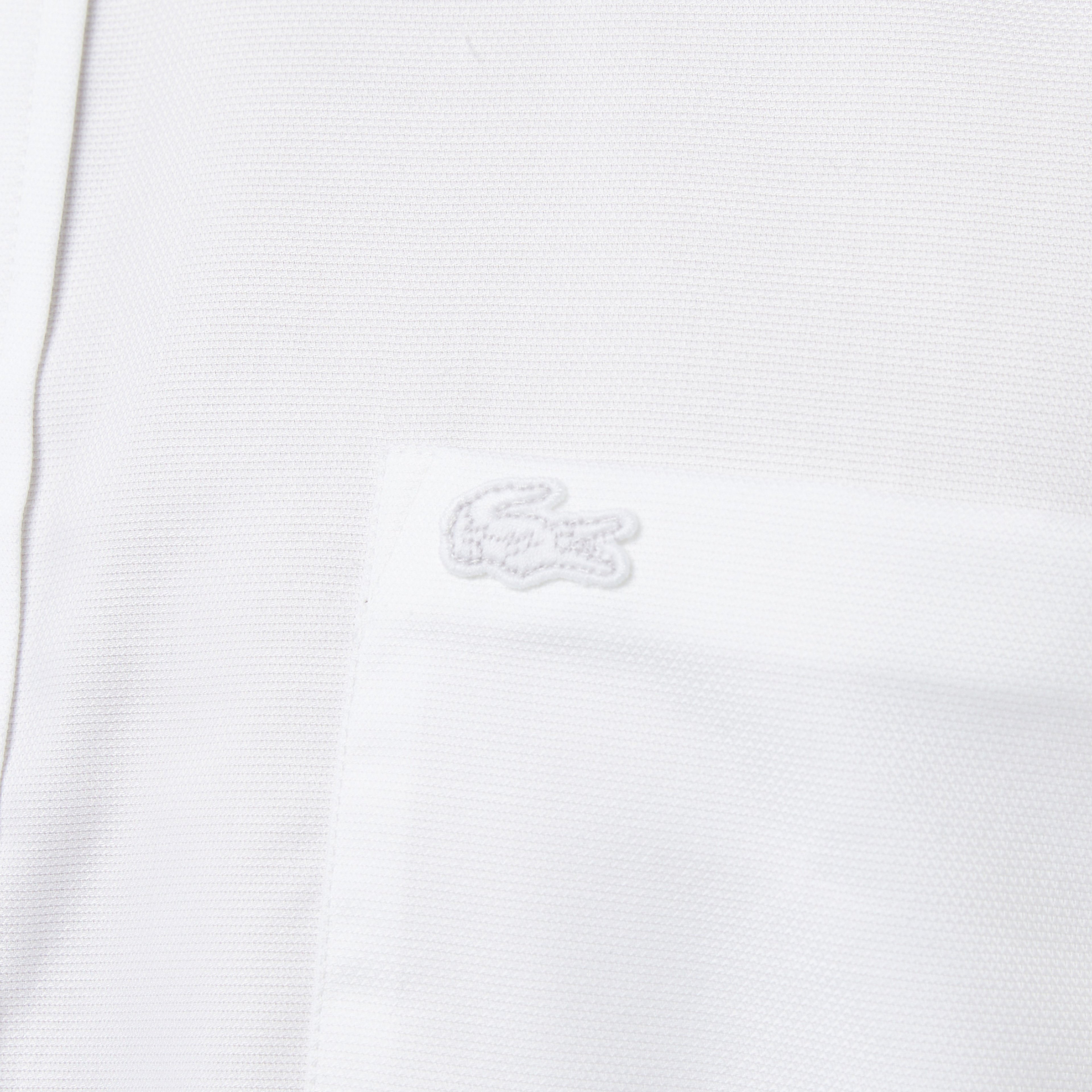 Erkek Regular Fit Düğmeli Yaka Beyaz Gömlek