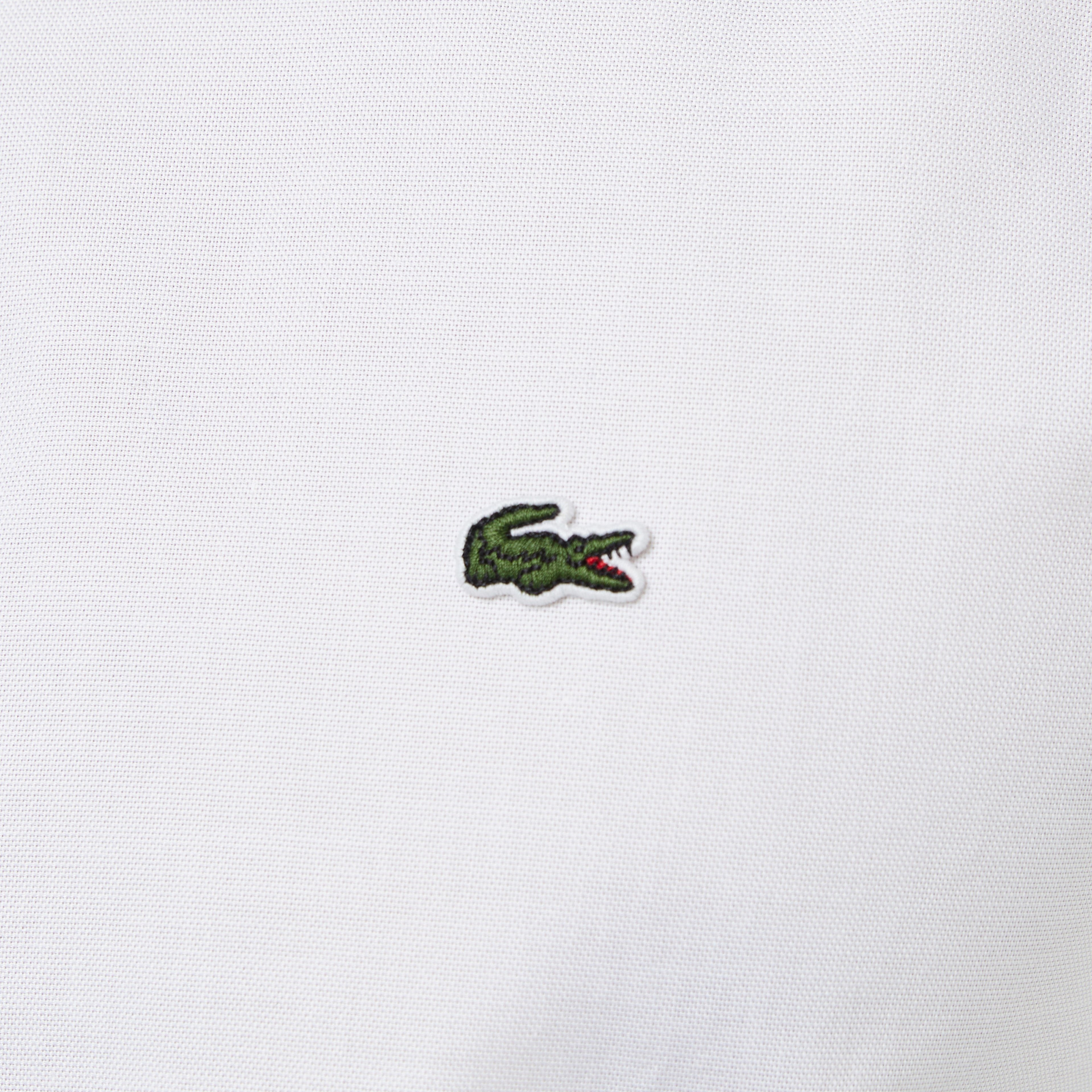 Erkek Slim Fit Düğmeli Yaka Beyaz Gömlek Erkek Slim Fit Düğmeli Yaka Beyaz Gömlek