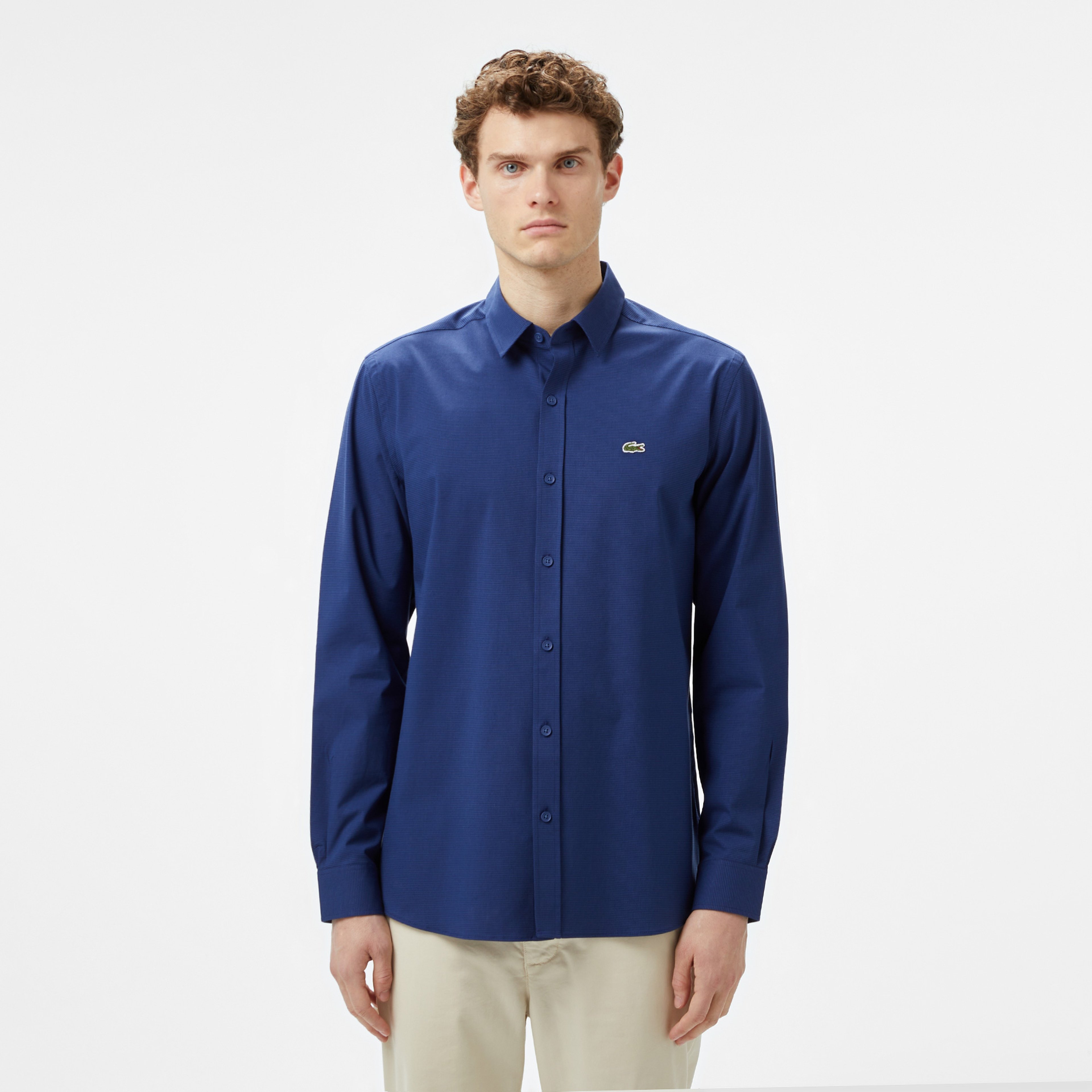 Erkek Regular Fit Lacivert Gömlek