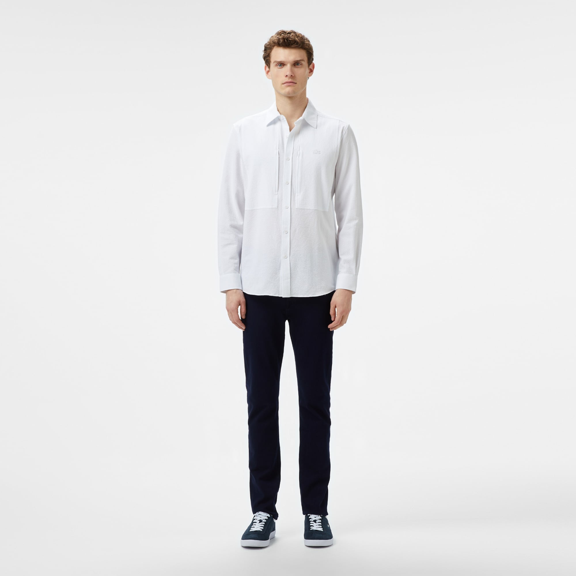 Lacoste Erkek Regular Fit Beyaz Gömlek