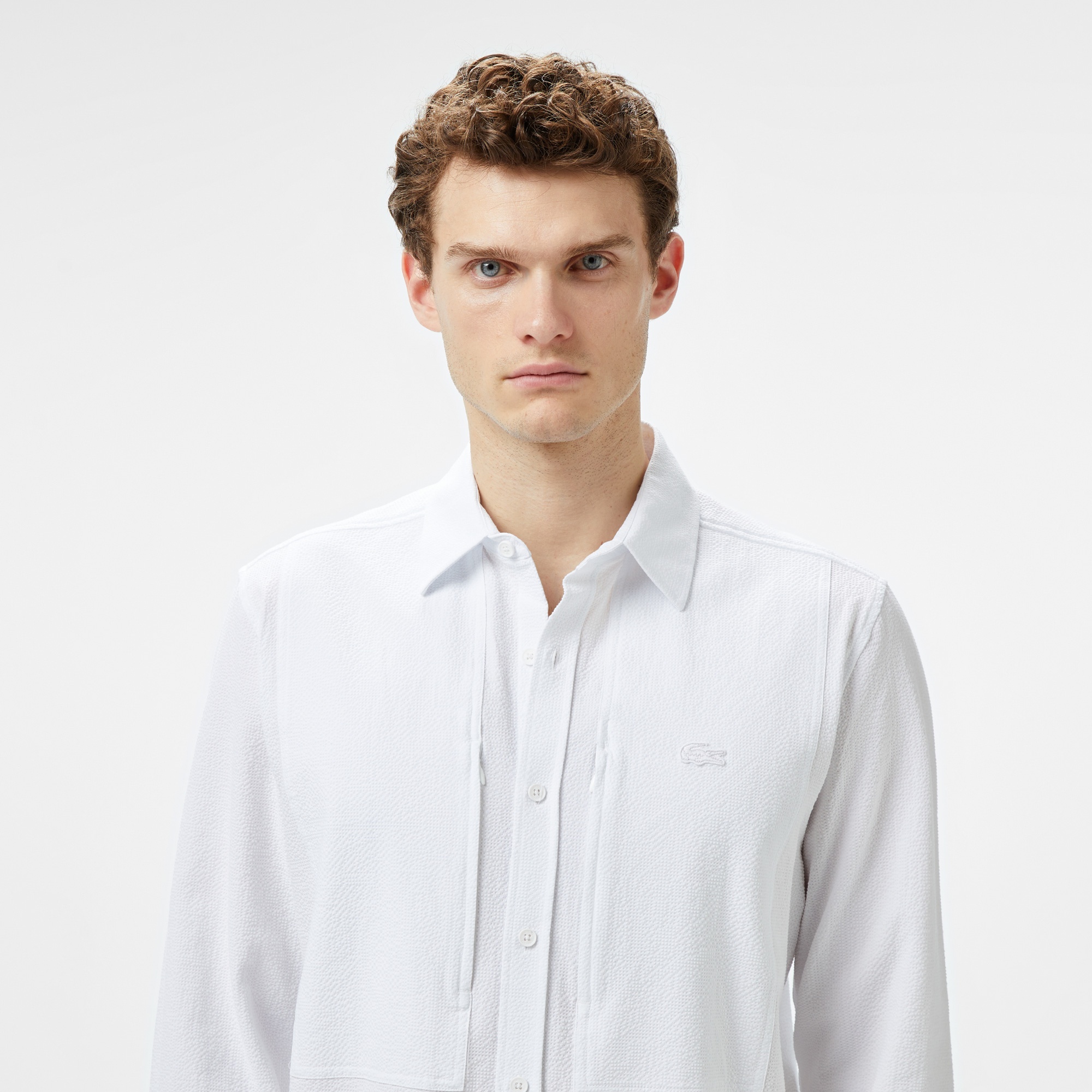 Lacoste Erkek Regular Fit Beyaz Gömlek