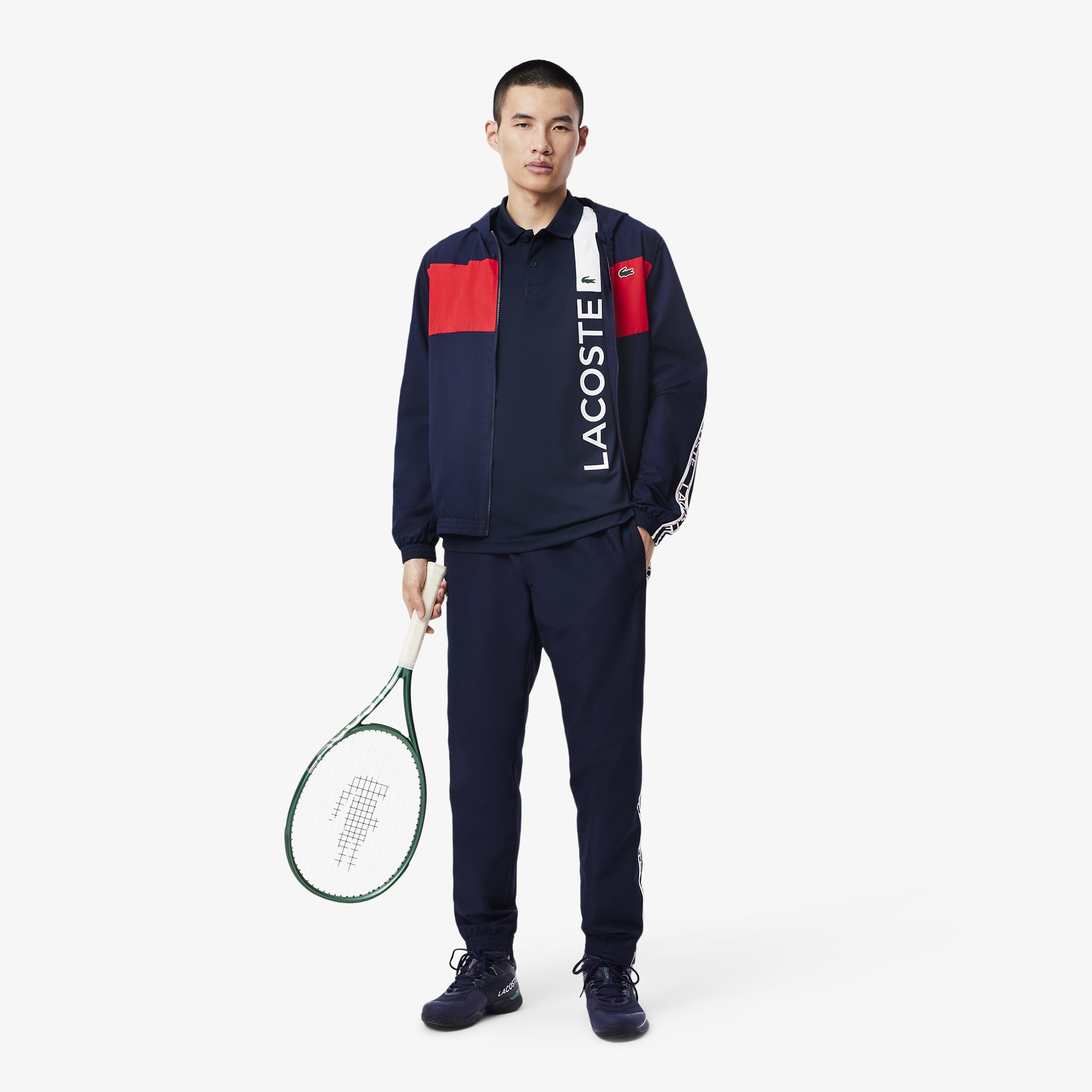 Lacoste SPORT Erkek Regular Fit Baskılı Lacivert Polo