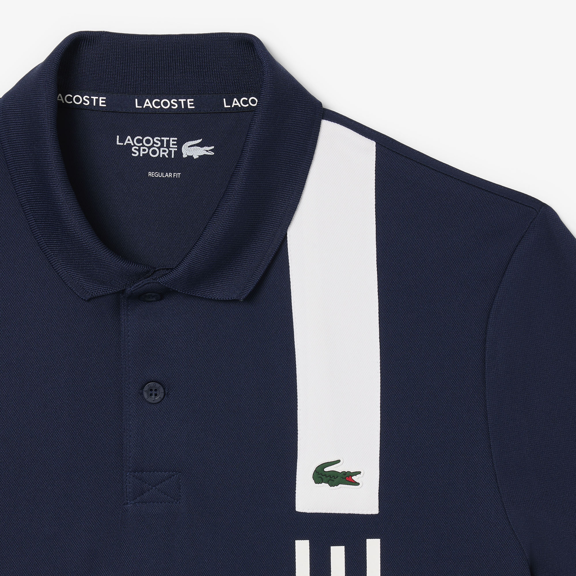 Lacoste SPORT Erkek Regular Fit Baskılı Lacivert Polo