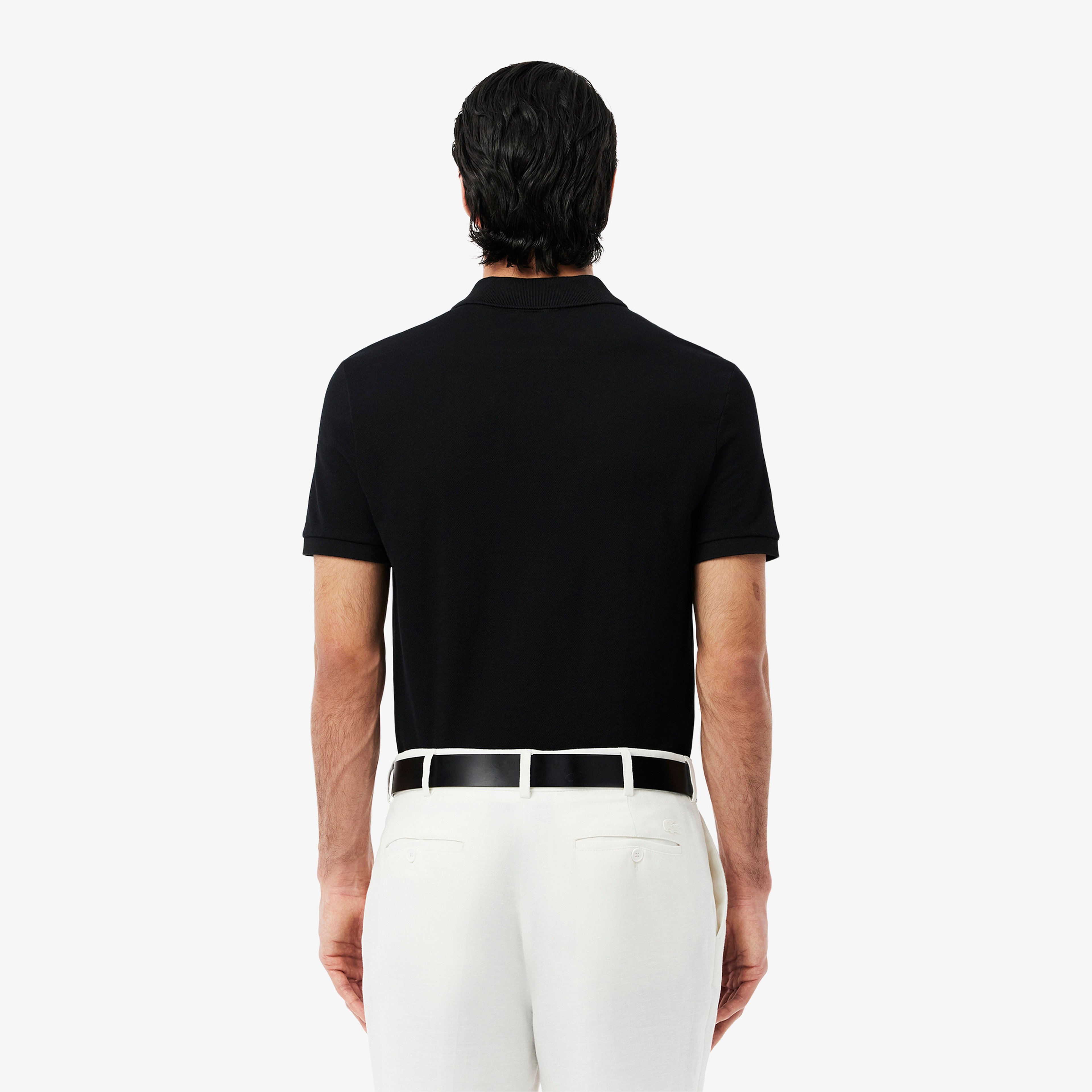 L.12.12 Erkek Slim Fit Siyah Polo