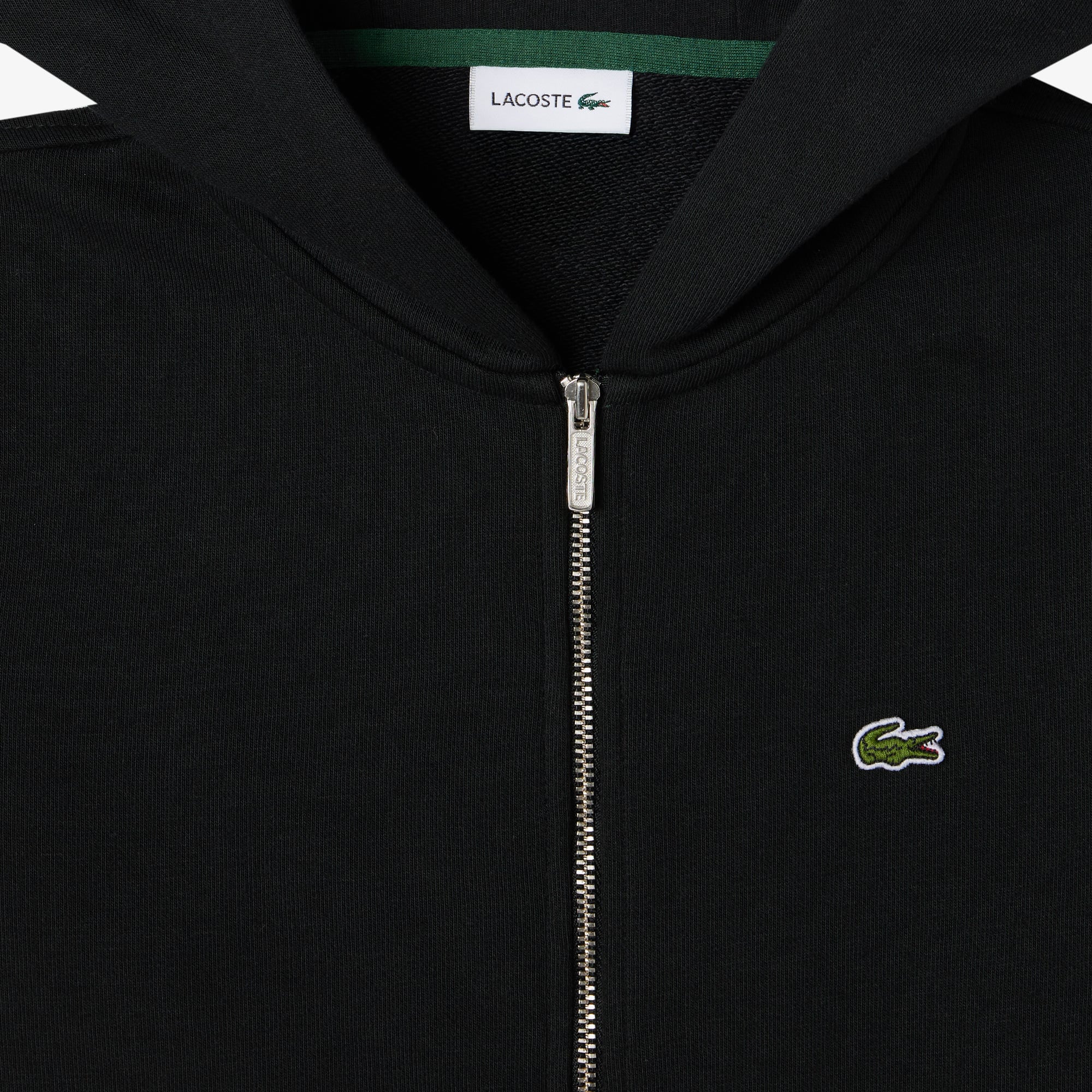 Lacoste Çocuk Kapüşonlu Siyah Sweatshirt görsel 3