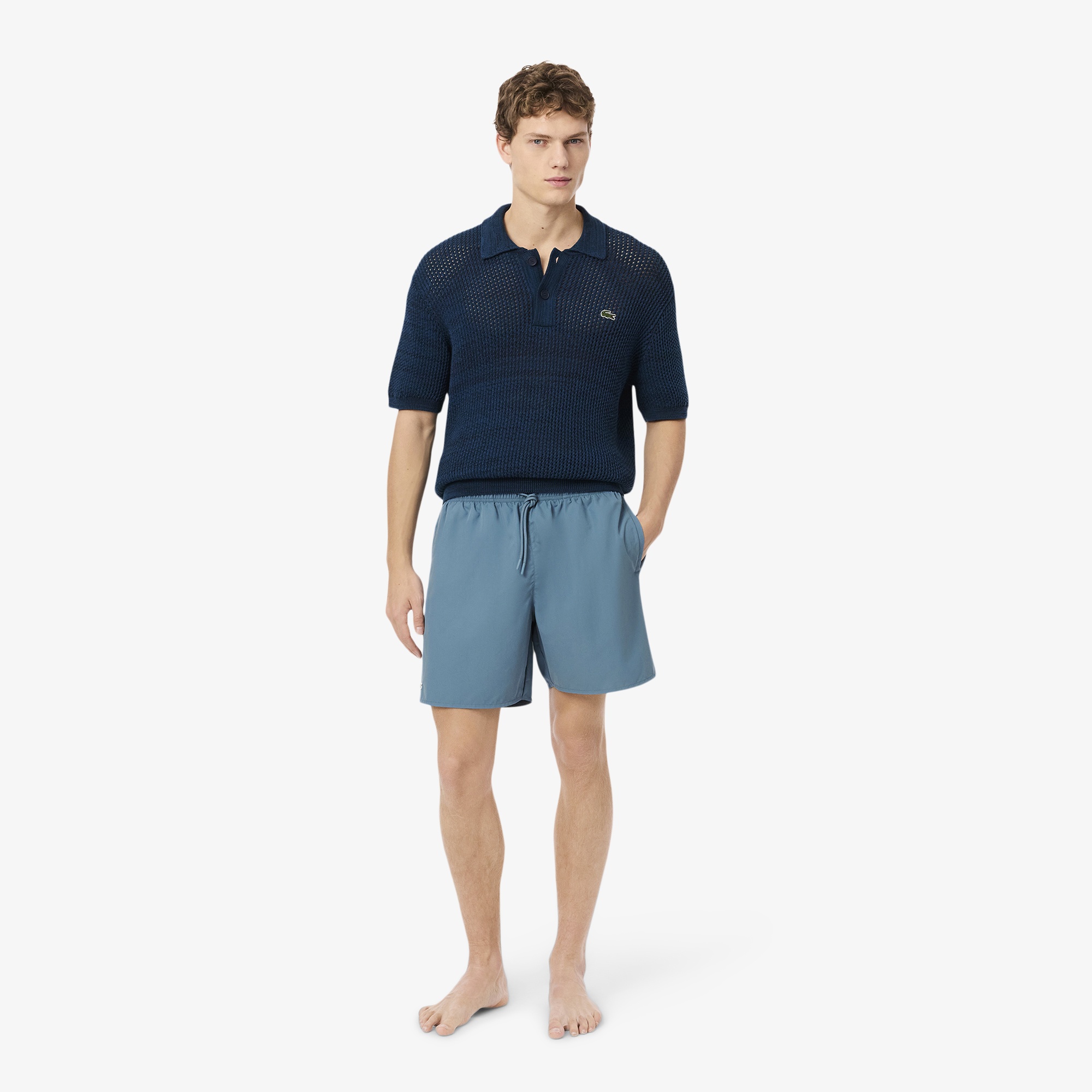 Lacoste Erkek Mavi Mayo