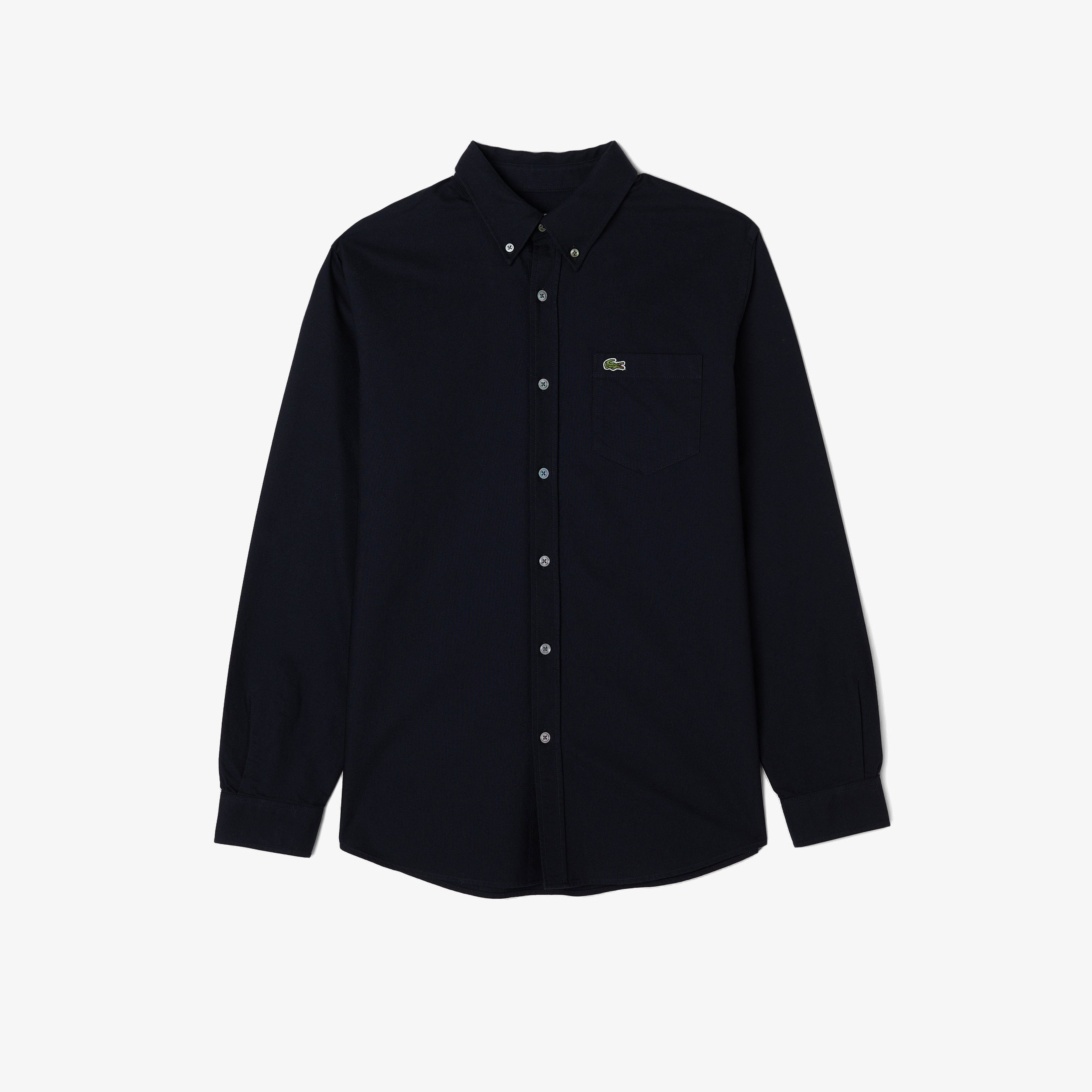 Erkek Regular Fit Düğmeli Yaka Lacivert Gömlek Erkek Regular Fit Düğmeli Yaka Lacivert Gömlek