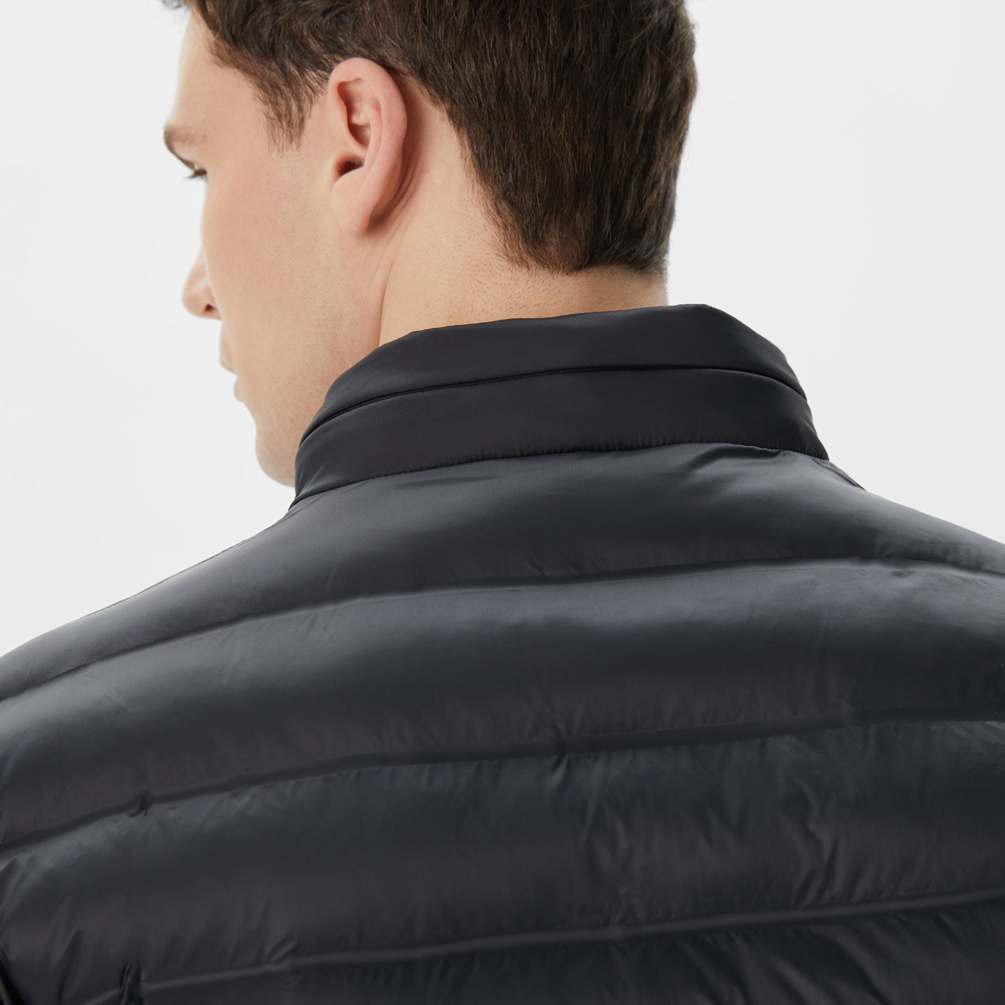 Lacoste Erkek Kapüşonlu Siyah Mont