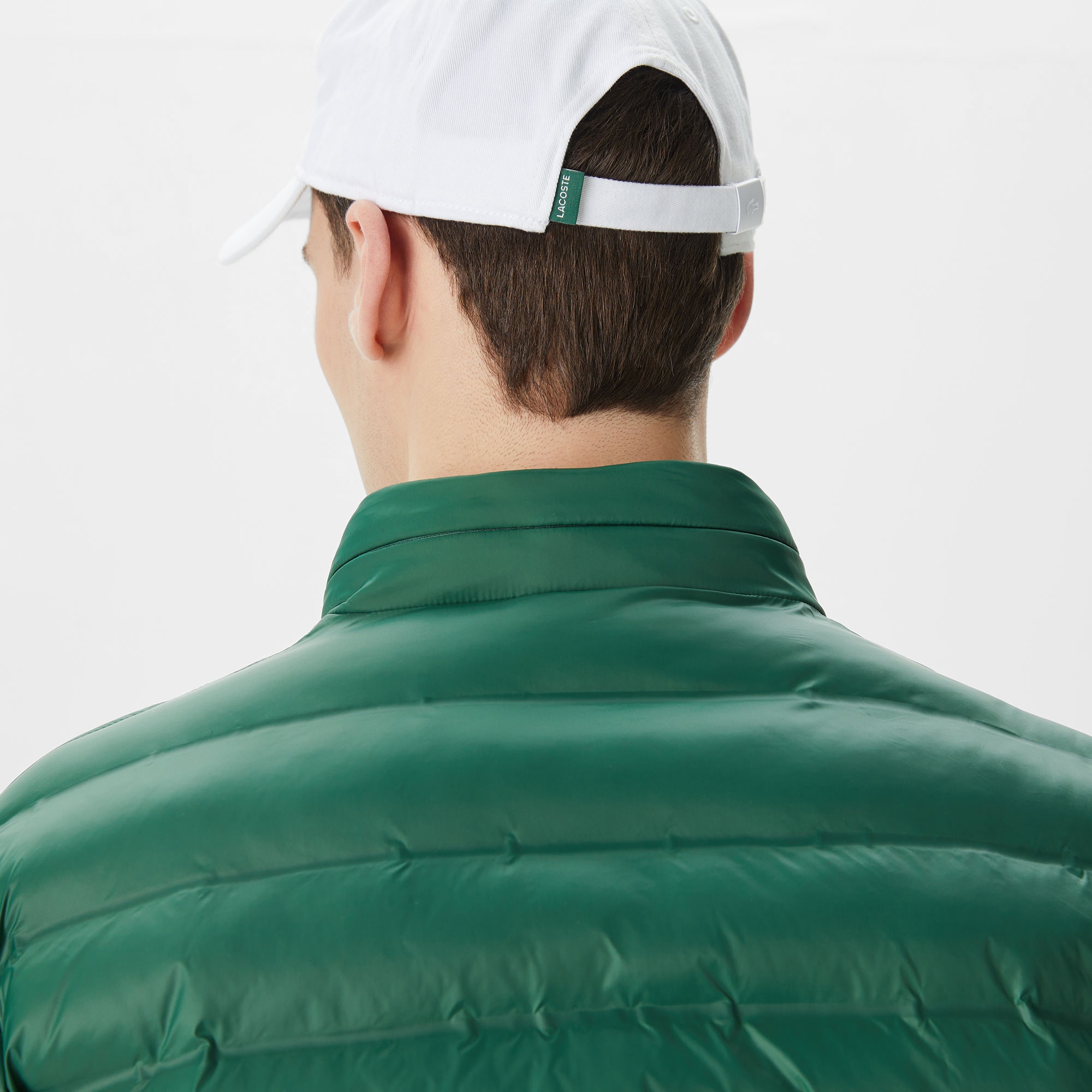 Lacoste Erkek Kapüşonlu Yeşil Mont