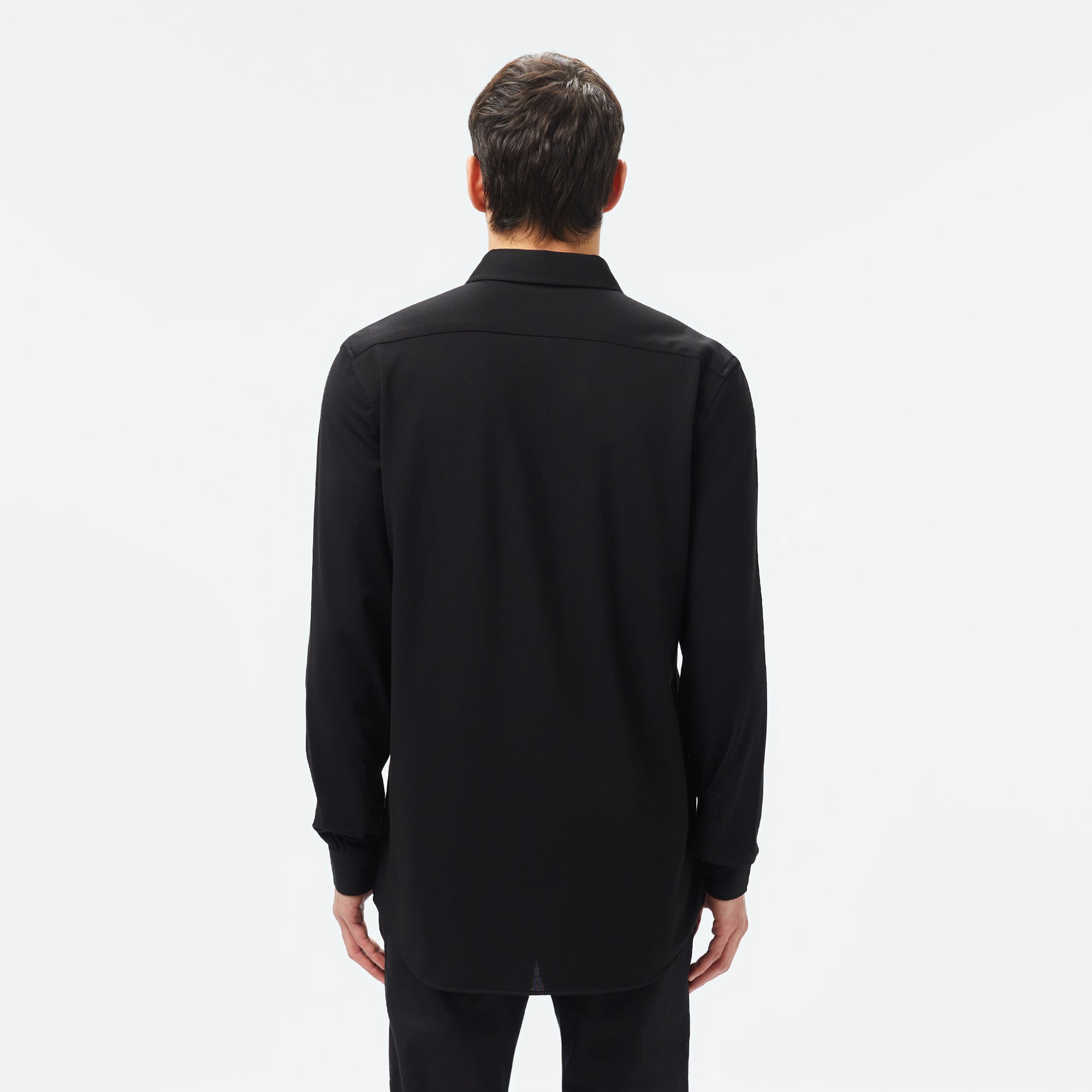 Lacoste Erkek Slim Fit Düğmeli Yaka Siyah Gömlek görsel 2