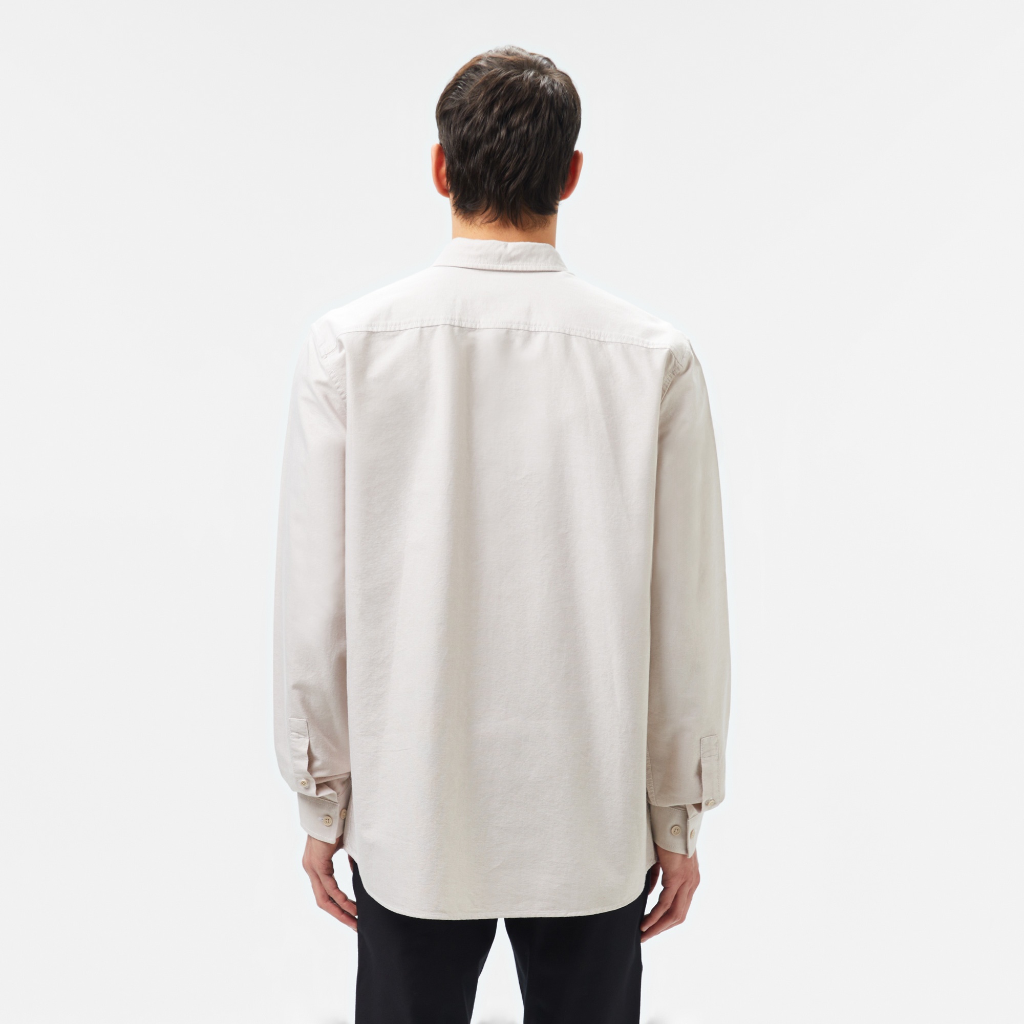 Lacoste Erkek Regular Fit Düğmeli Yaka Çizgili Gri Gömlek