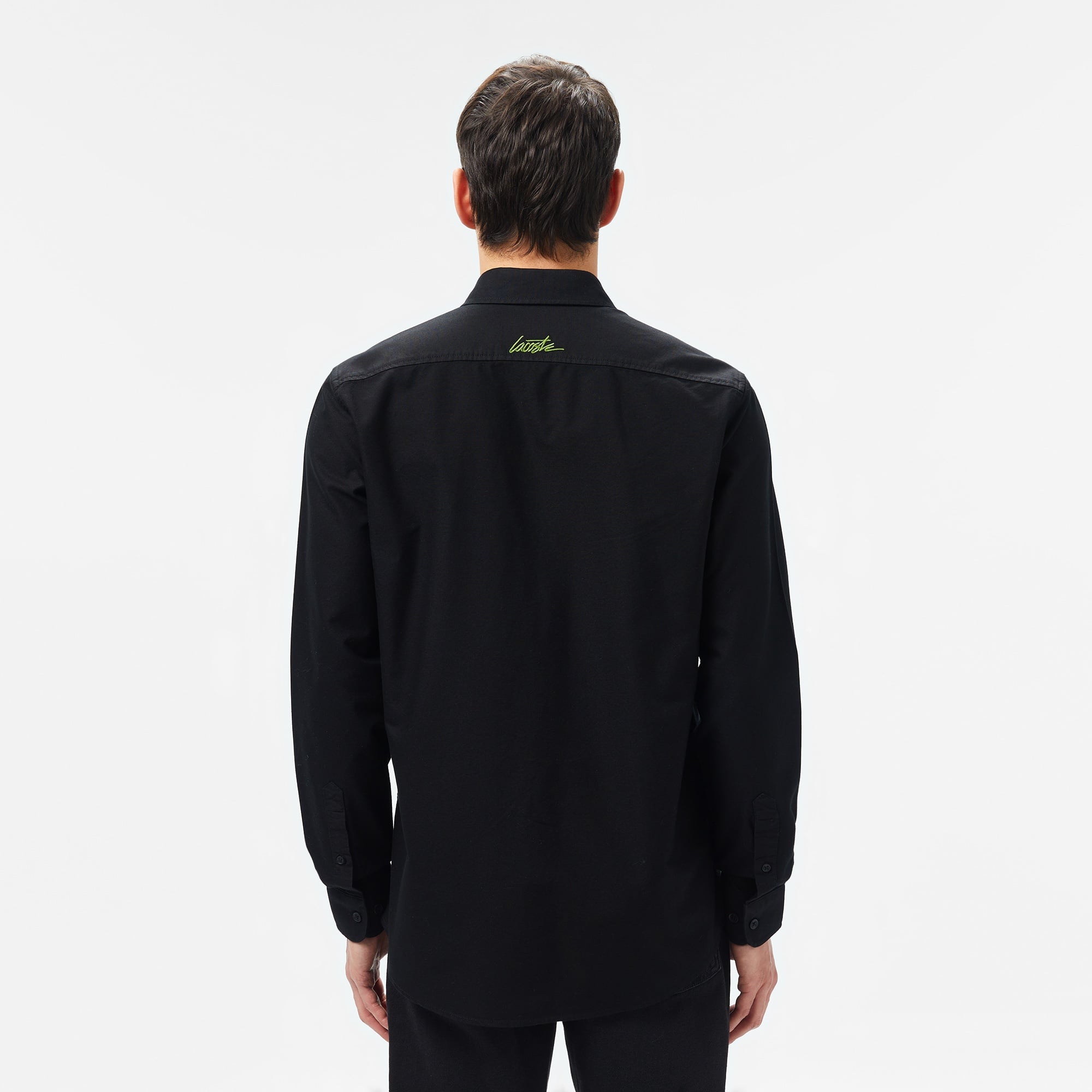 Erkek Slim Fit Siyah Gömlek