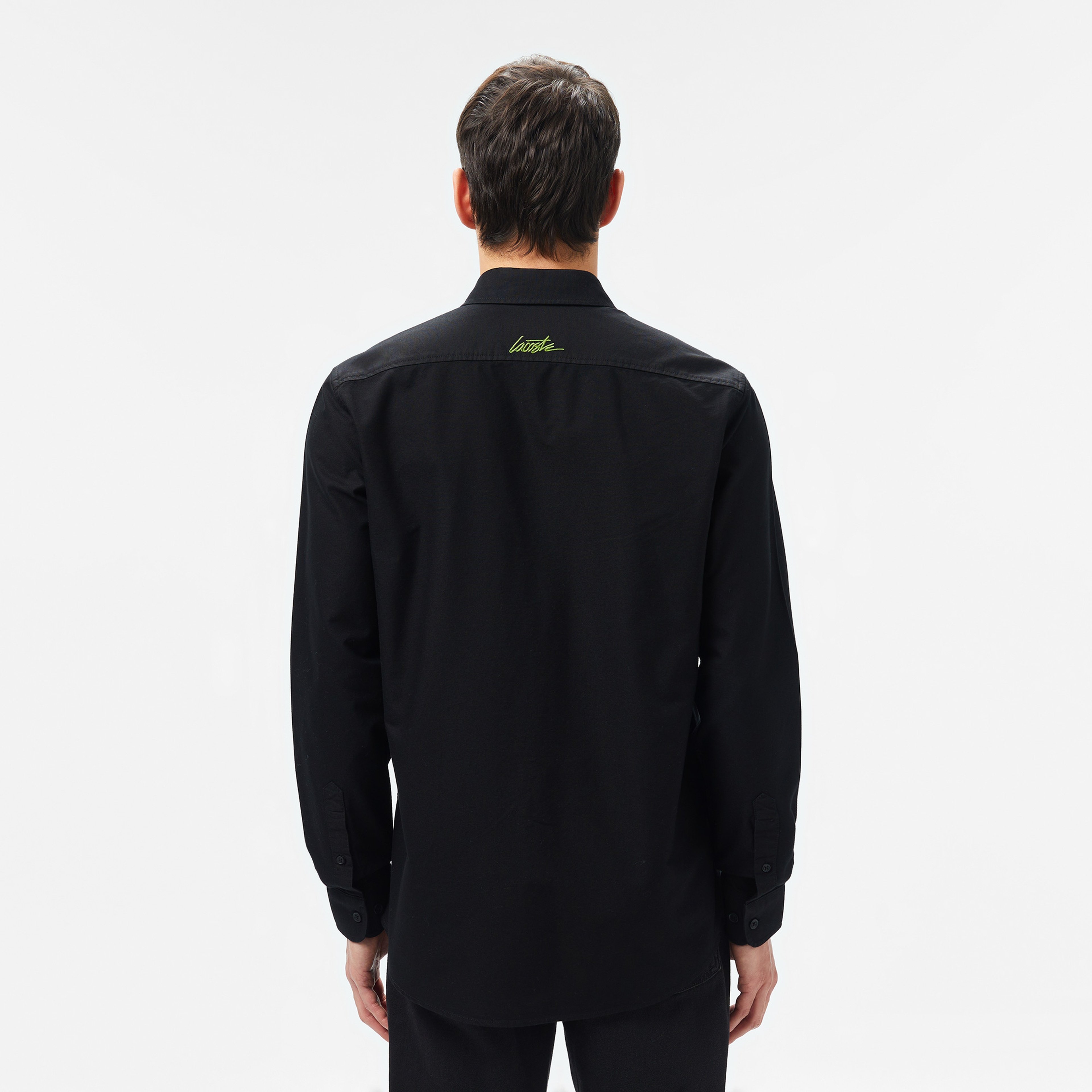 Erkek Slim Fit Siyah Gömlek