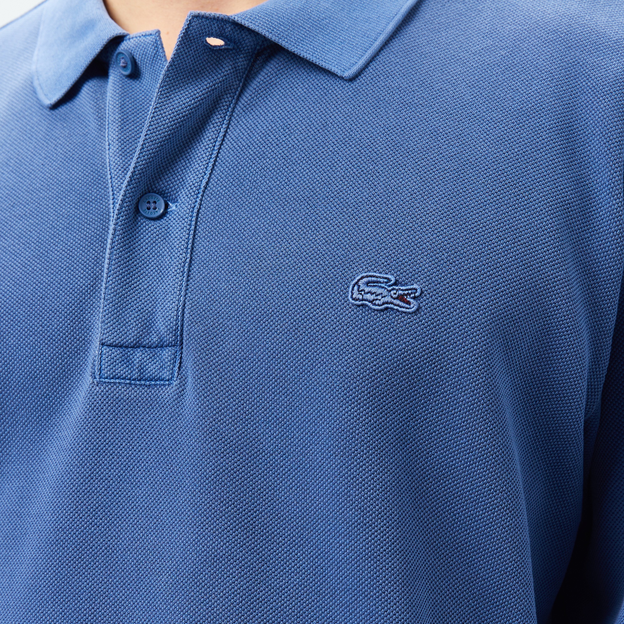 Lacoste Erkek Relaxed Fit Uzun Kollu Lacivert Polo