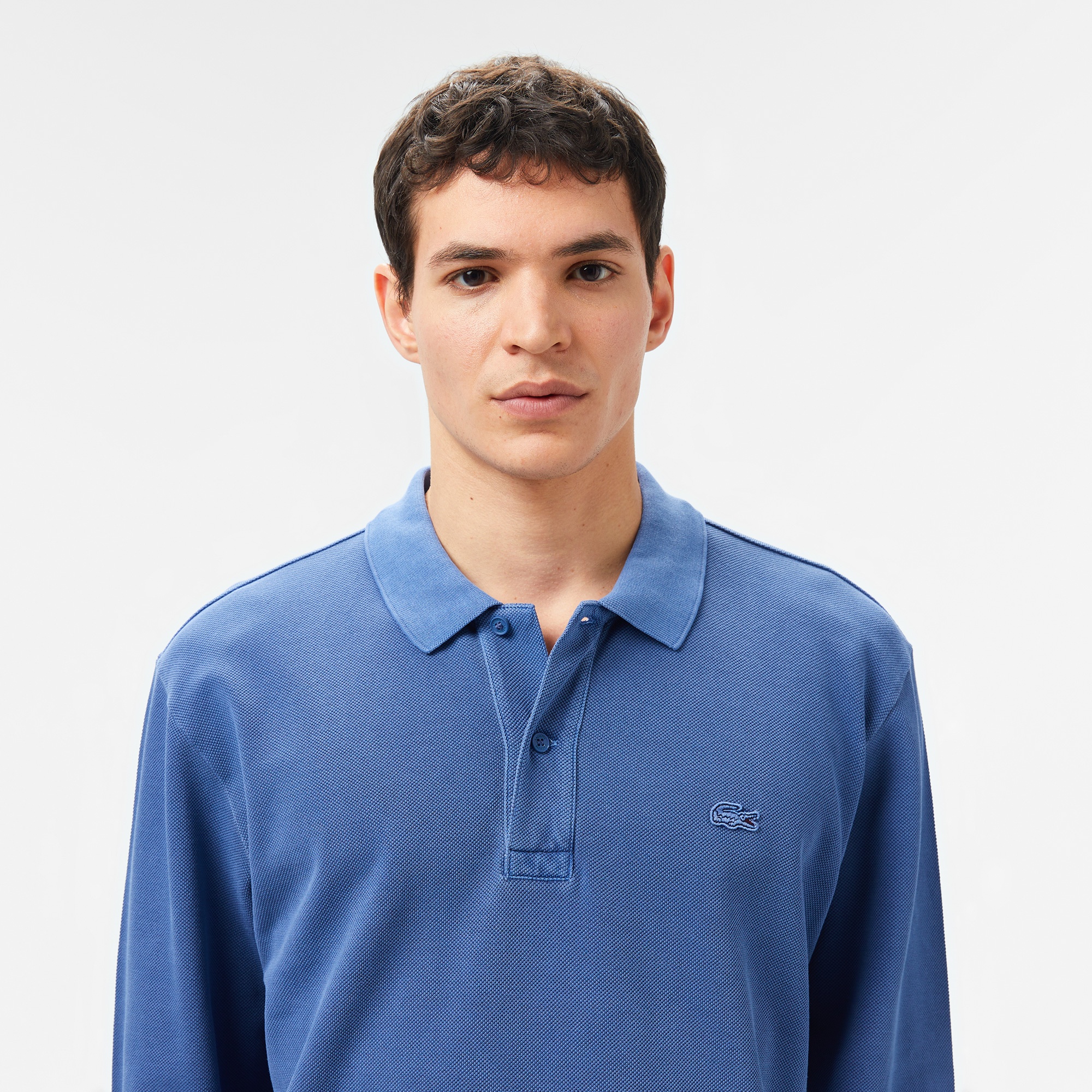 Lacoste Erkek Relaxed Fit Uzun Kollu Lacivert Polo