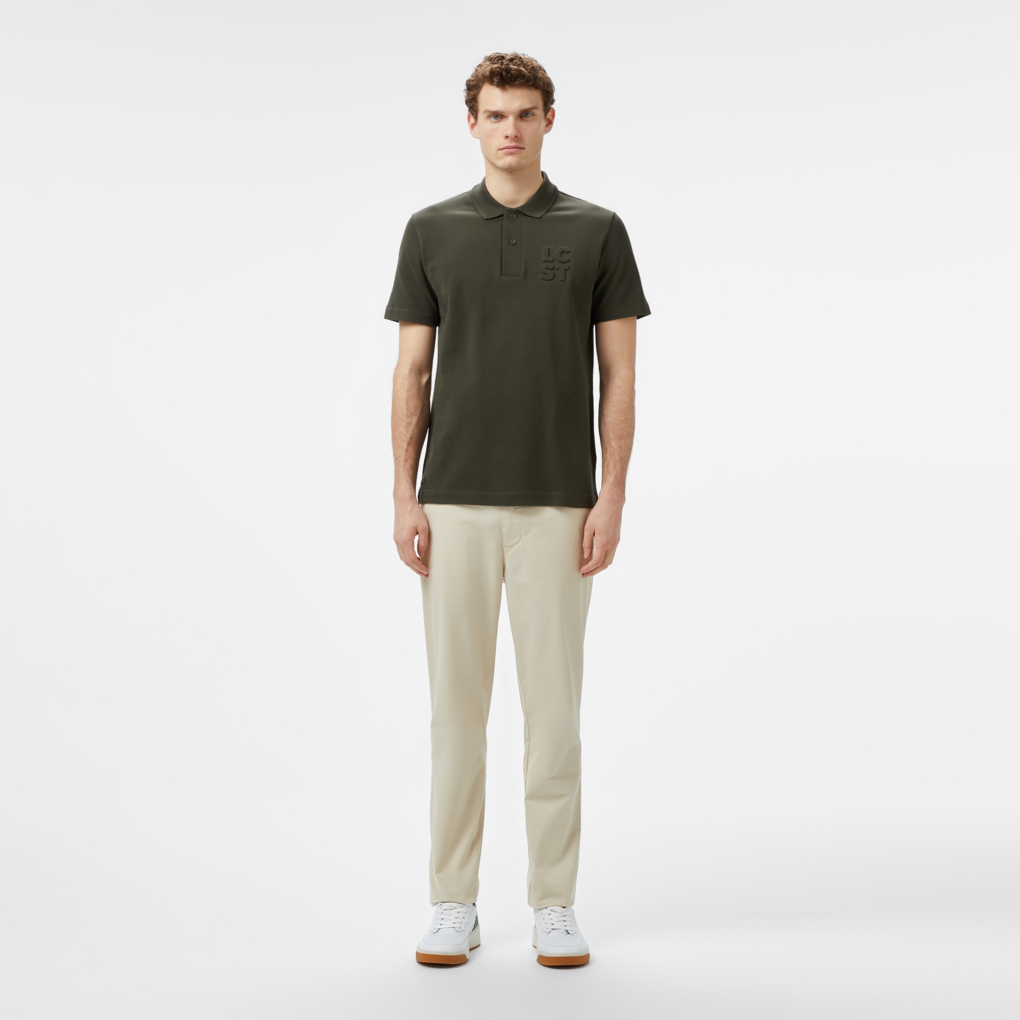 Lacoste Erkek Relaxed Fit Haki Polo
