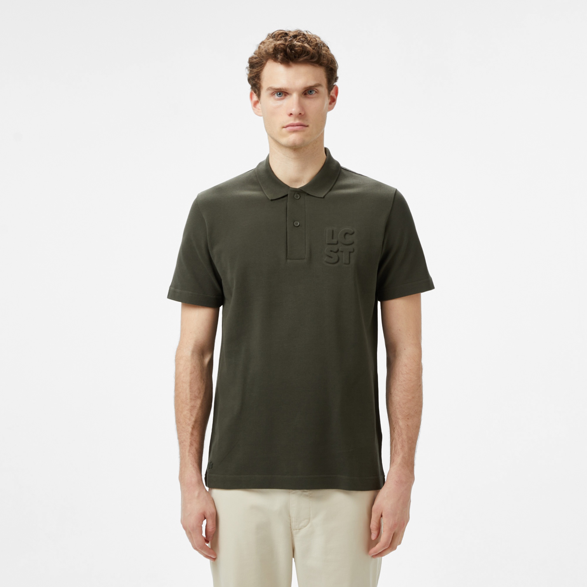 Lacoste Erkek Relaxed Fit Haki Polo