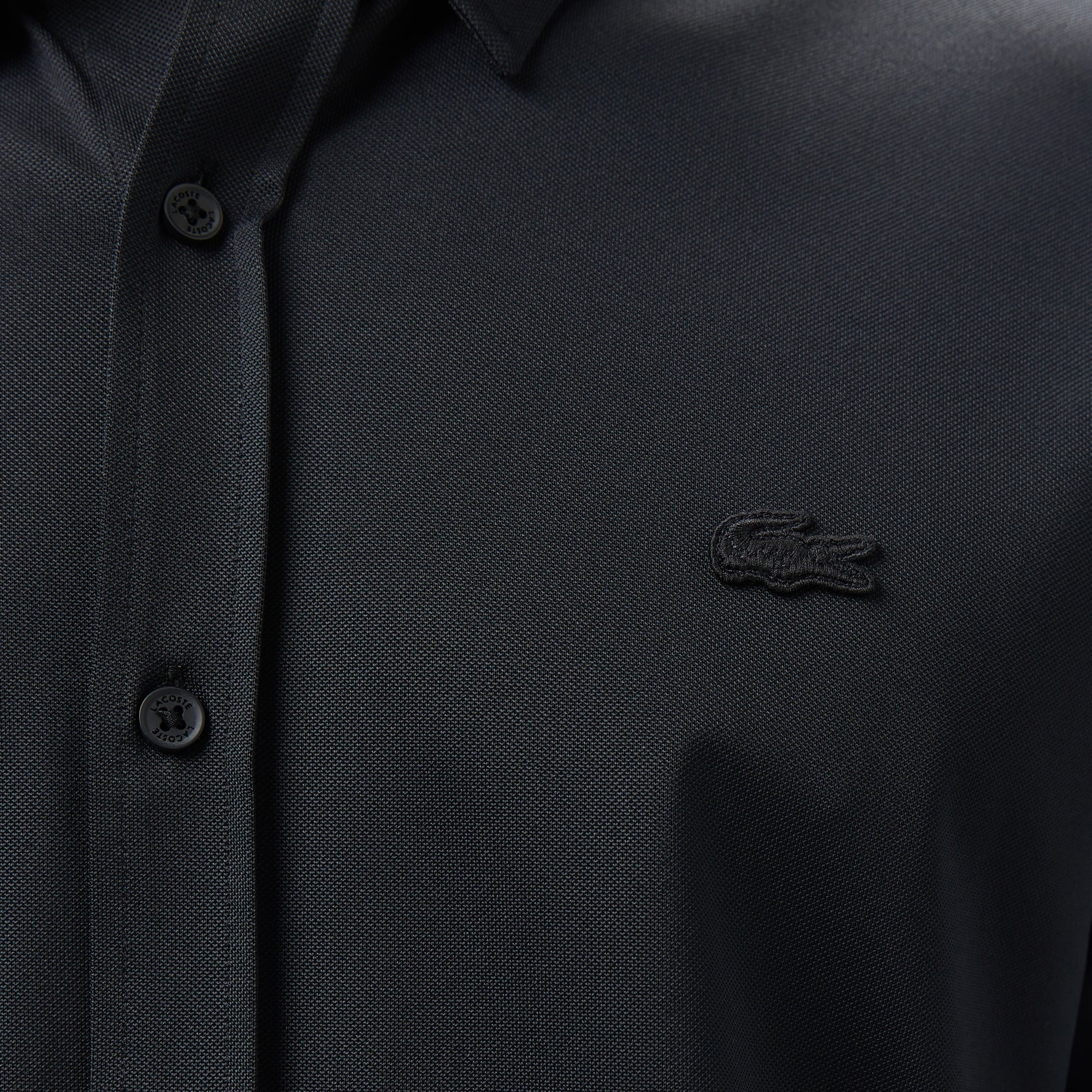 Erkek Slim Fit Siyah Gömlek