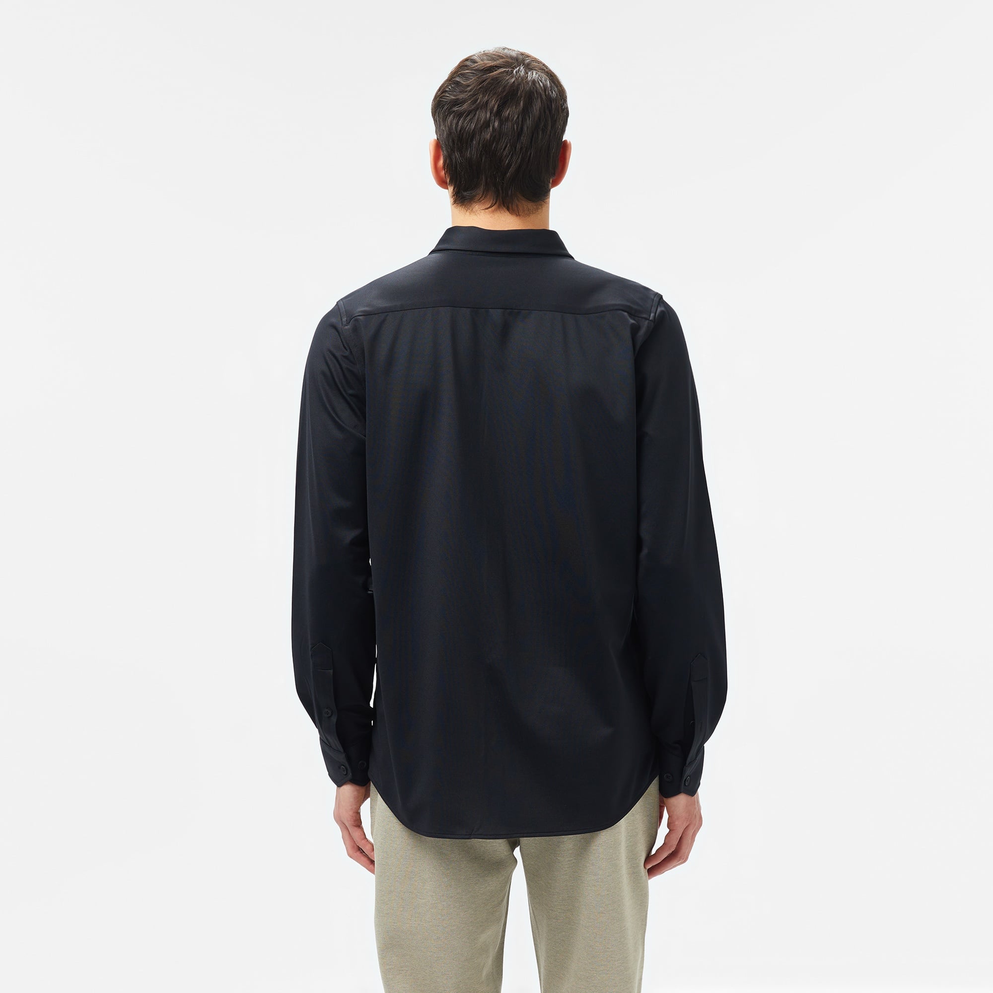 Erkek Slim Fit Siyah Gömlek