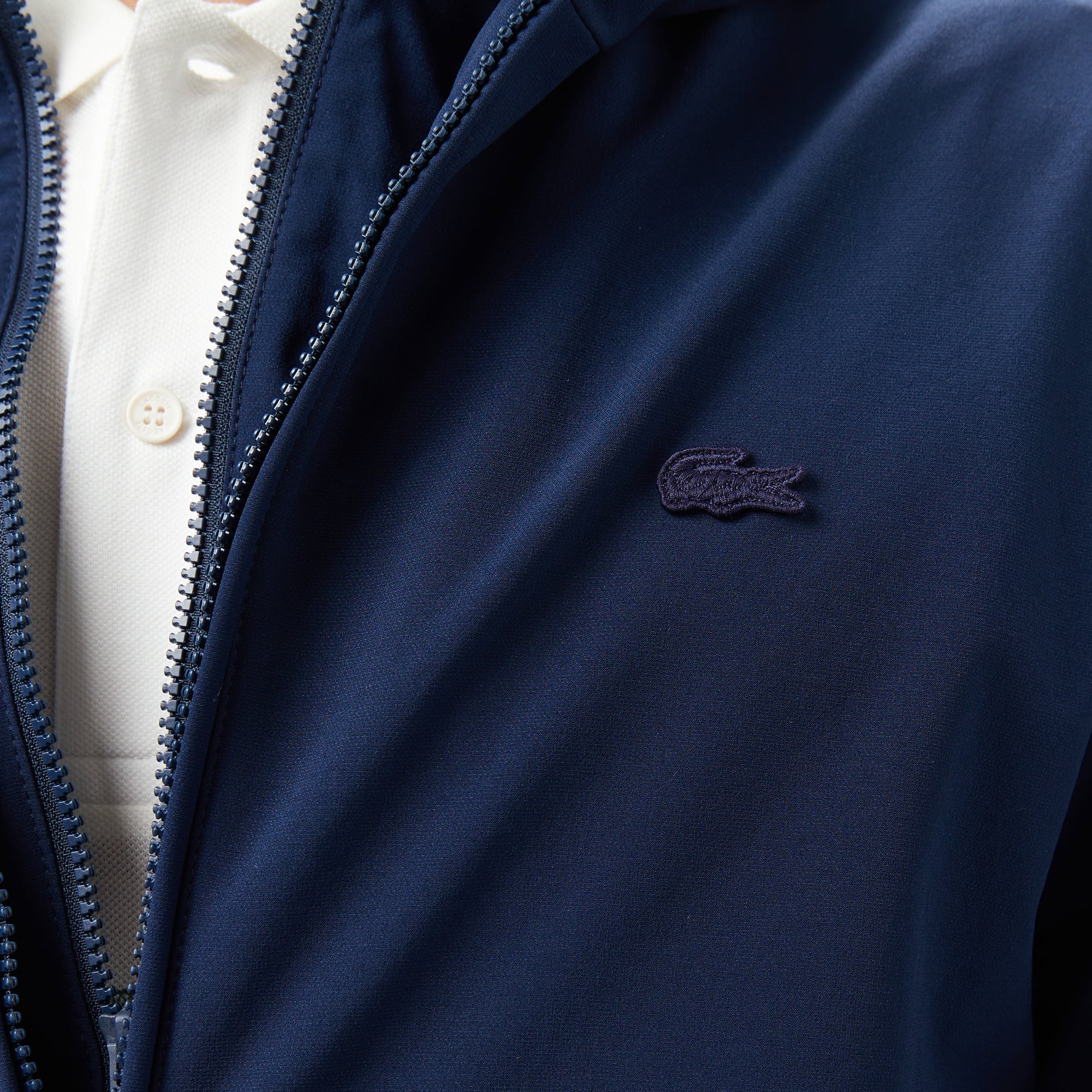 Lacoste Erkek Kapüşonlu Lacivert Ceket