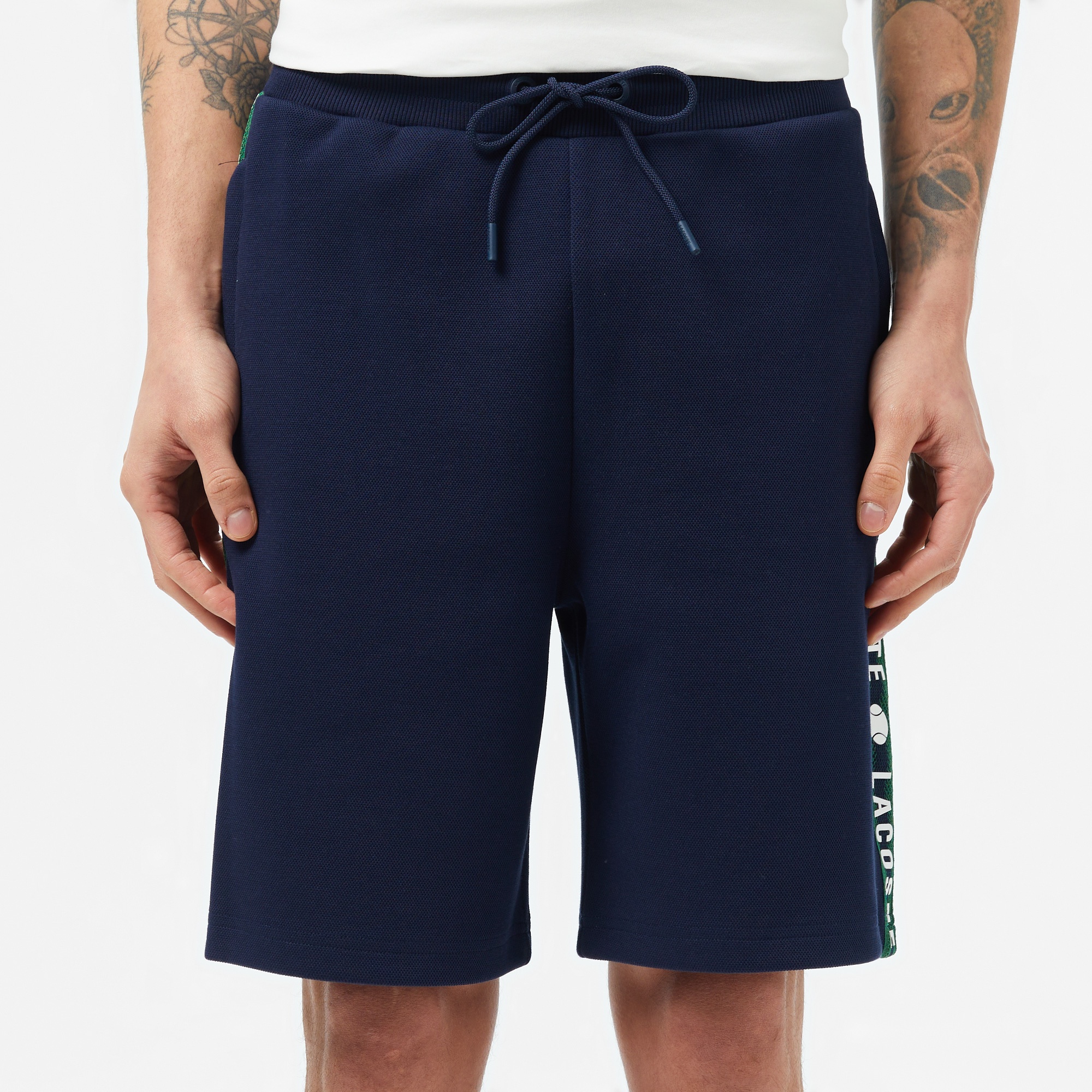 Lacoste Erkek Regular Fit Baskılı Lacivert Şort