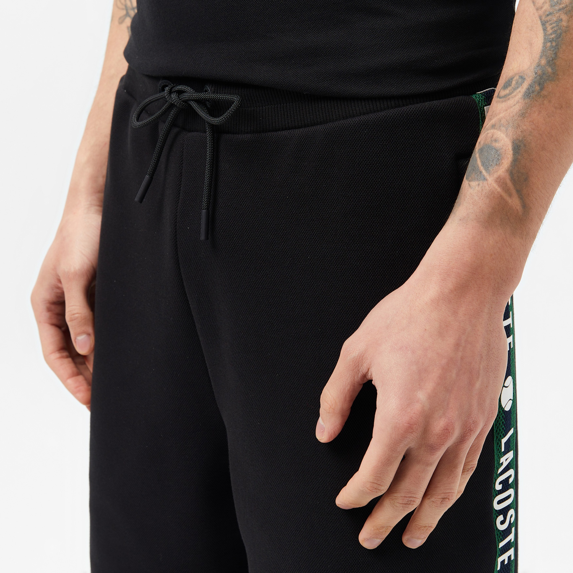 Lacoste Erkek Regular Fit Baskılı Siyah Şort