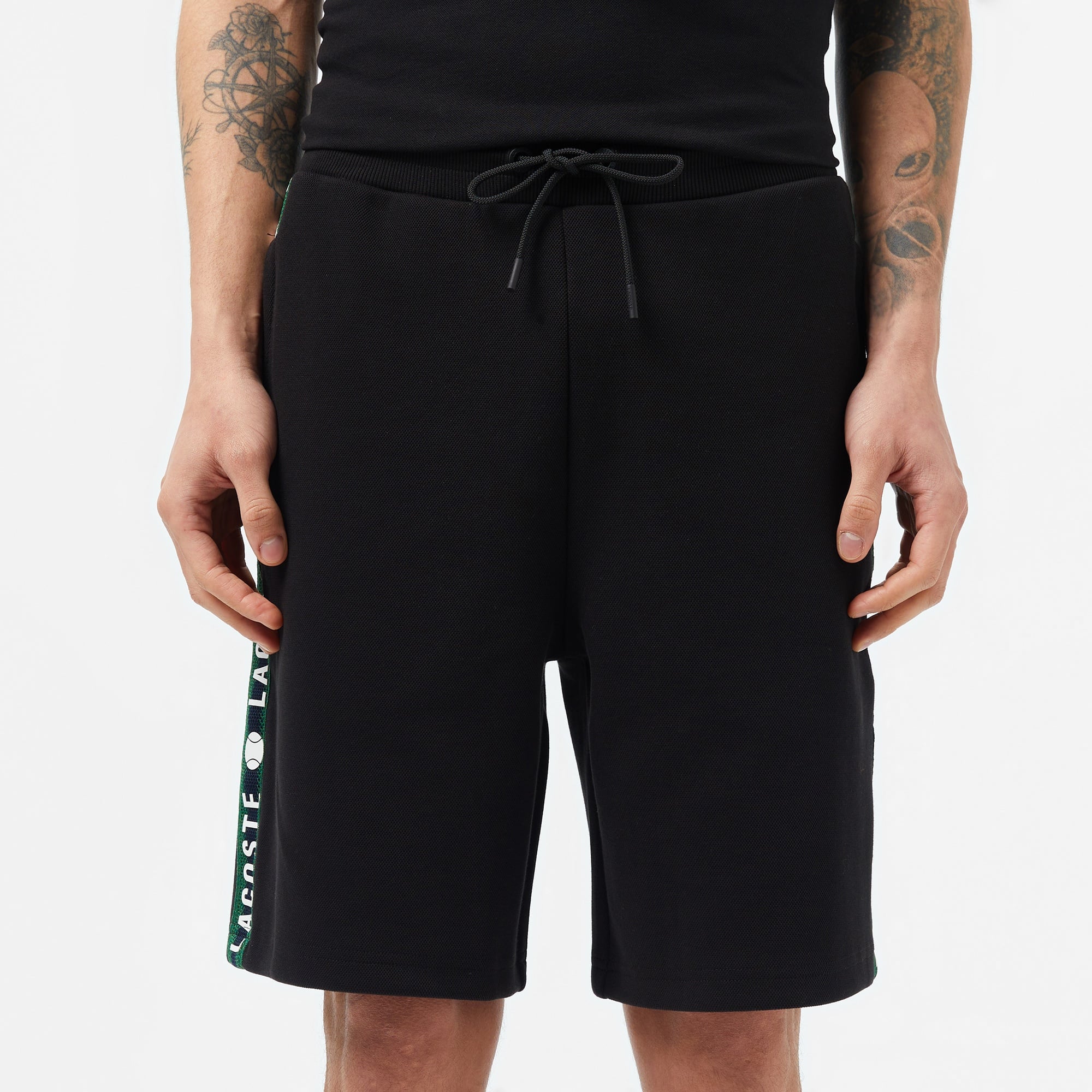 Lacoste Erkek Regular Fit Baskılı Siyah Şort