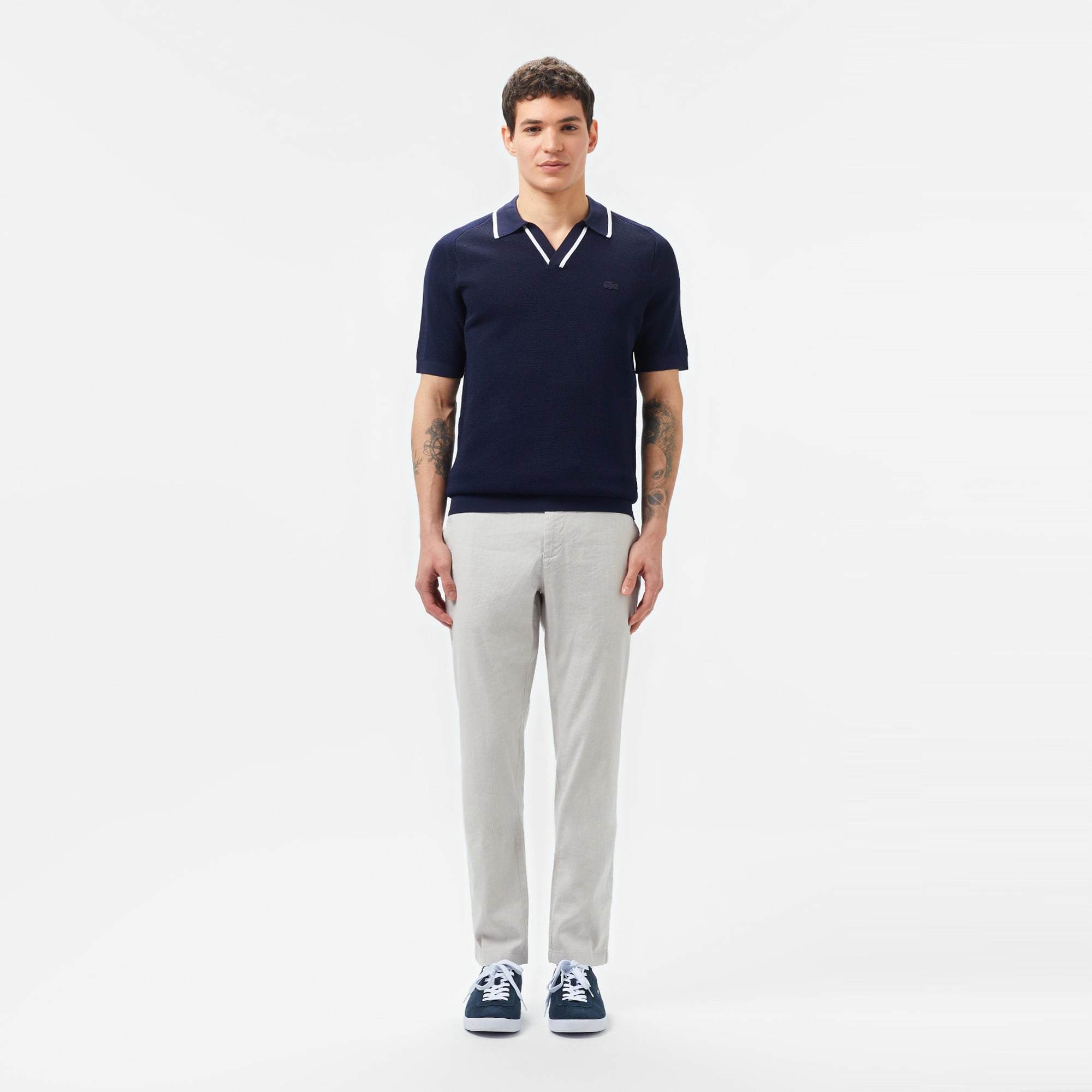 Lacoste Erkek Slim Fit Gri Pantolon